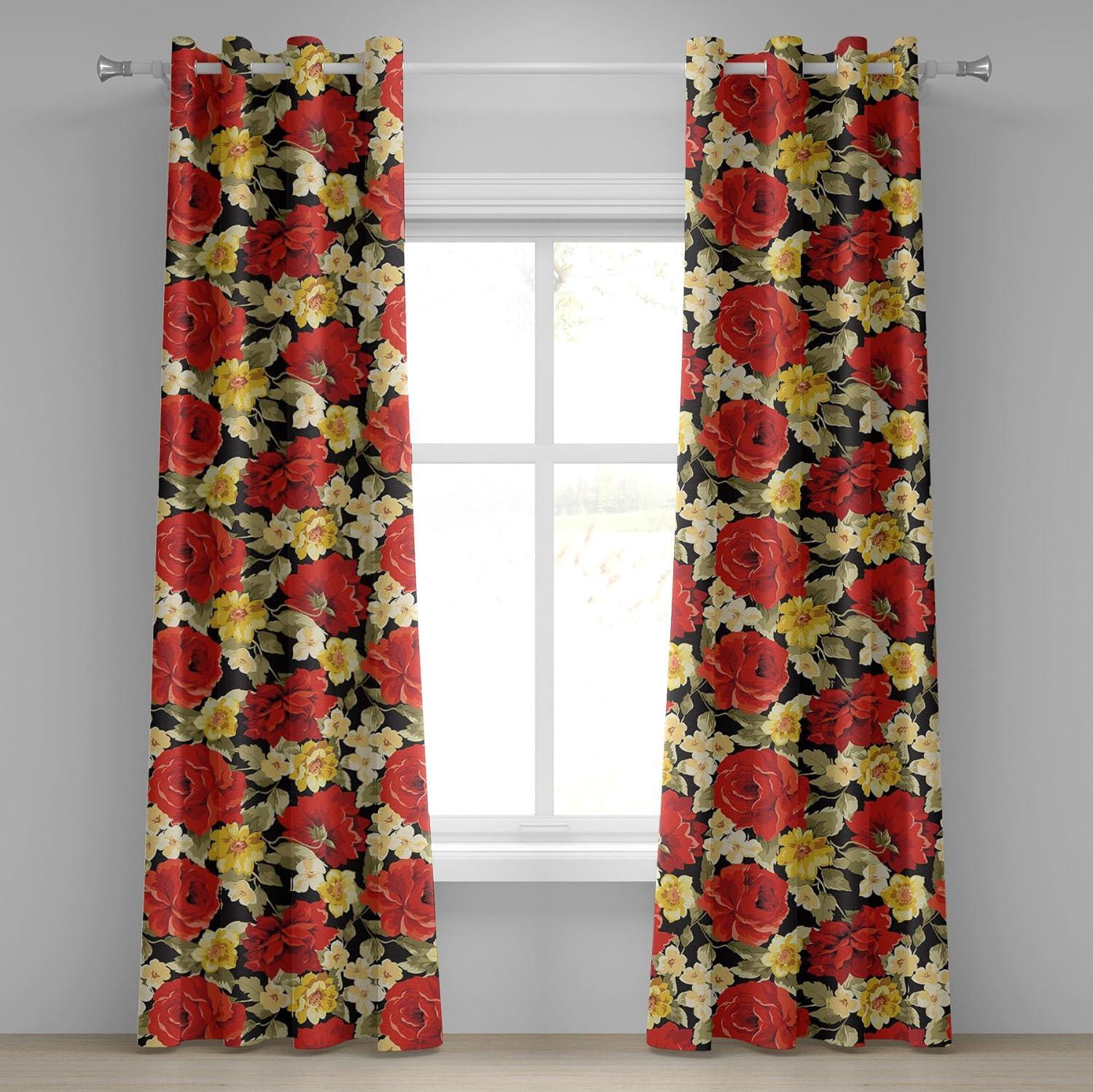 imageAmbesonne Moth Boho Grommet Curtain Neutral Chocolate Tones Wingy Animals with Cosmic Stars Moons and Stripes Print Decorative 2Panel Window Drapes for Bedroom Living Room 50quot x 72quot Sepia BeigeDark Orange and Slate Brown