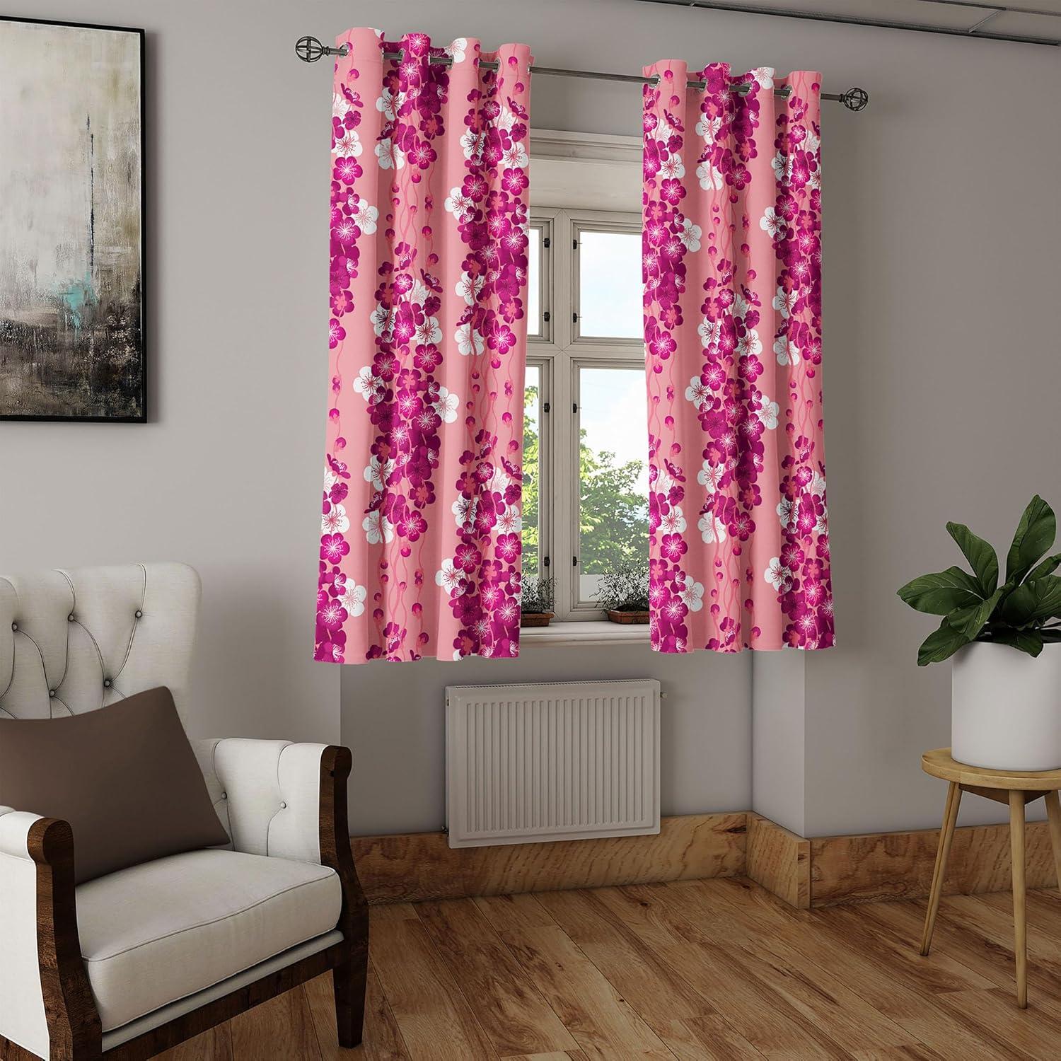 imageAmbesonne Moth Boho Grommet Curtain Neutral Chocolate Tones Wingy Animals with Cosmic Stars Moons and Stripes Print Decorative 2Panel Window Drapes for Bedroom Living Room 50quot x 72quot Sepia BeigePale Fuchsia and Pastel Pink