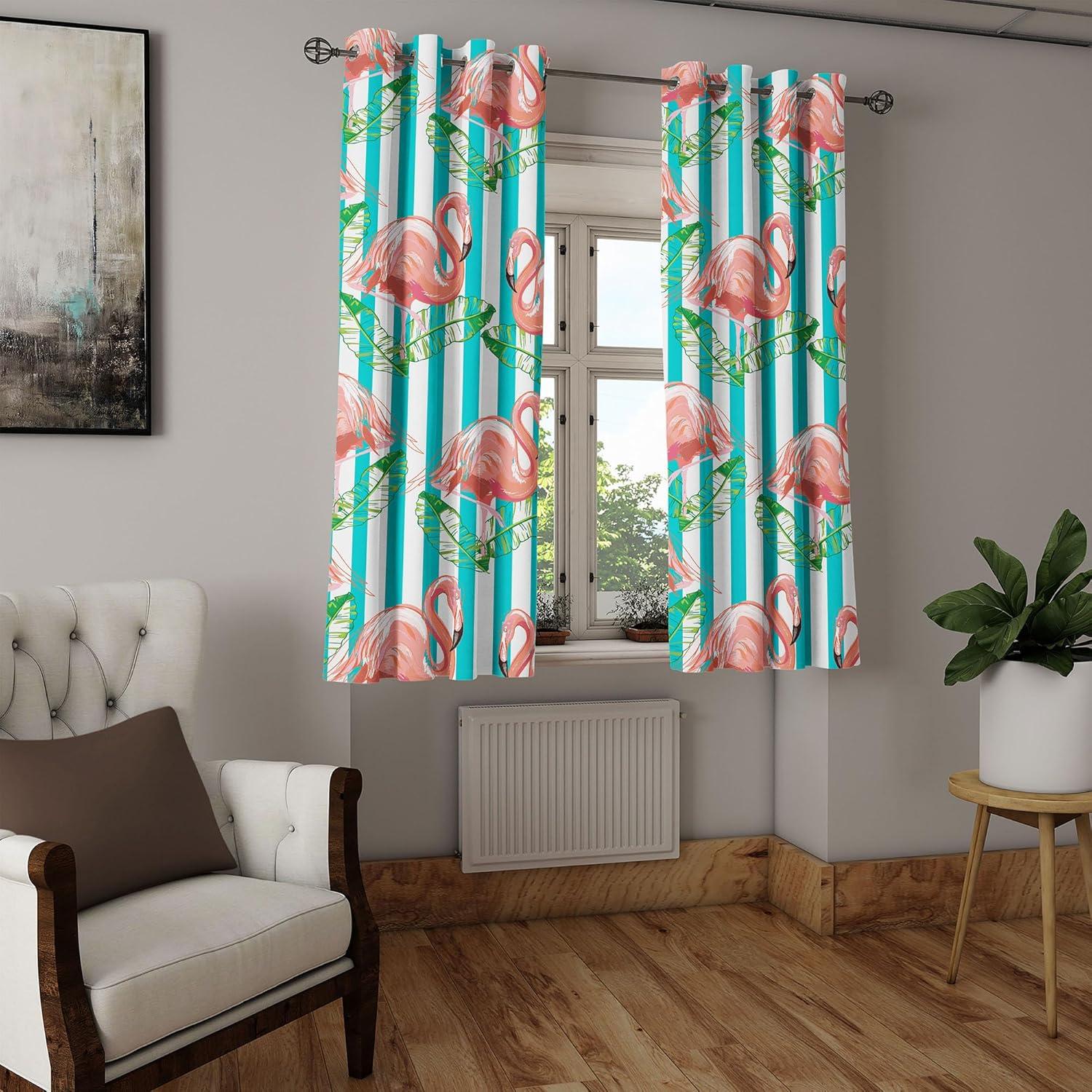 imageAmbesonne Moth Boho Grommet Curtain Neutral Chocolate Tones Wingy Animals with Cosmic Stars Moons and Stripes Print Decorative 2Panel Window Drapes for Bedroom Living Room 50quot x 72quot Sepia BeigeDark Seafoam and Blush