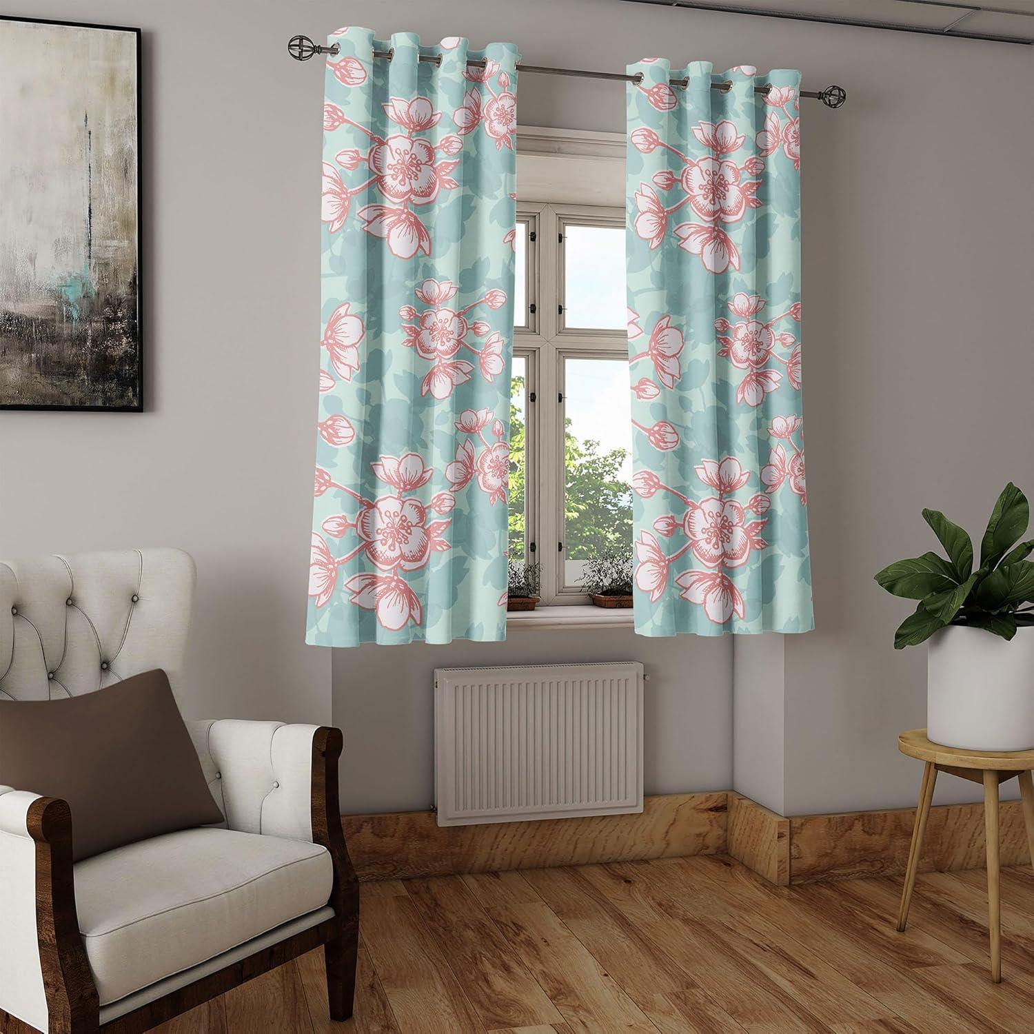 imageAmbesonne Moth Boho Grommet Curtain Neutral Chocolate Tones Wingy Animals with Cosmic Stars Moons and Stripes Print Decorative 2Panel Window Drapes for Bedroom Living Room 50quot x 72quot Sepia BeigePale Seafoam Coral and White