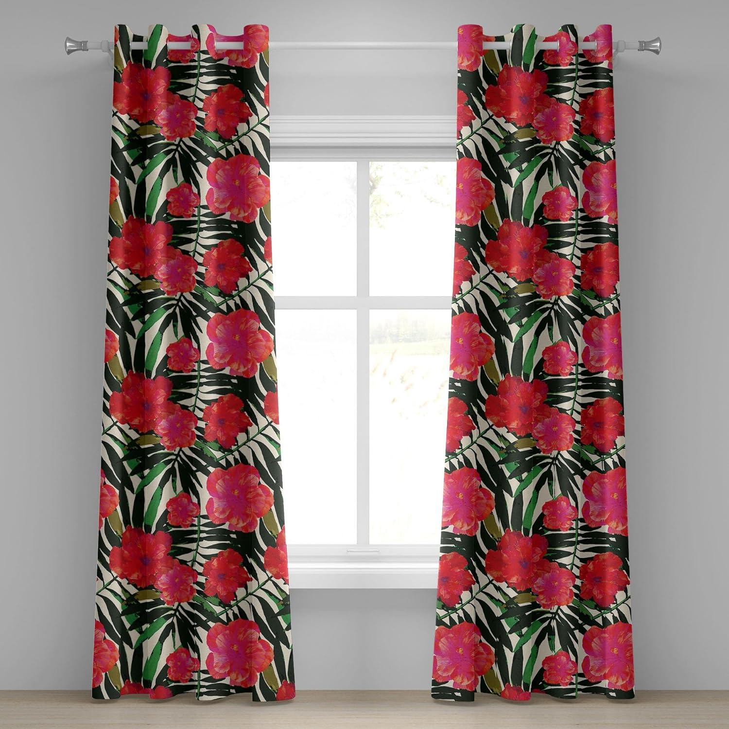 imageAmbesonne Moth Boho Grommet Curtain Neutral Chocolate Tones Wingy Animals with Cosmic Stars Moons and Stripes Print Decorative 2Panel Window Drapes for Bedroom Living Room 50quot x 72quot Sepia BeigeScarlet Olive Green and White