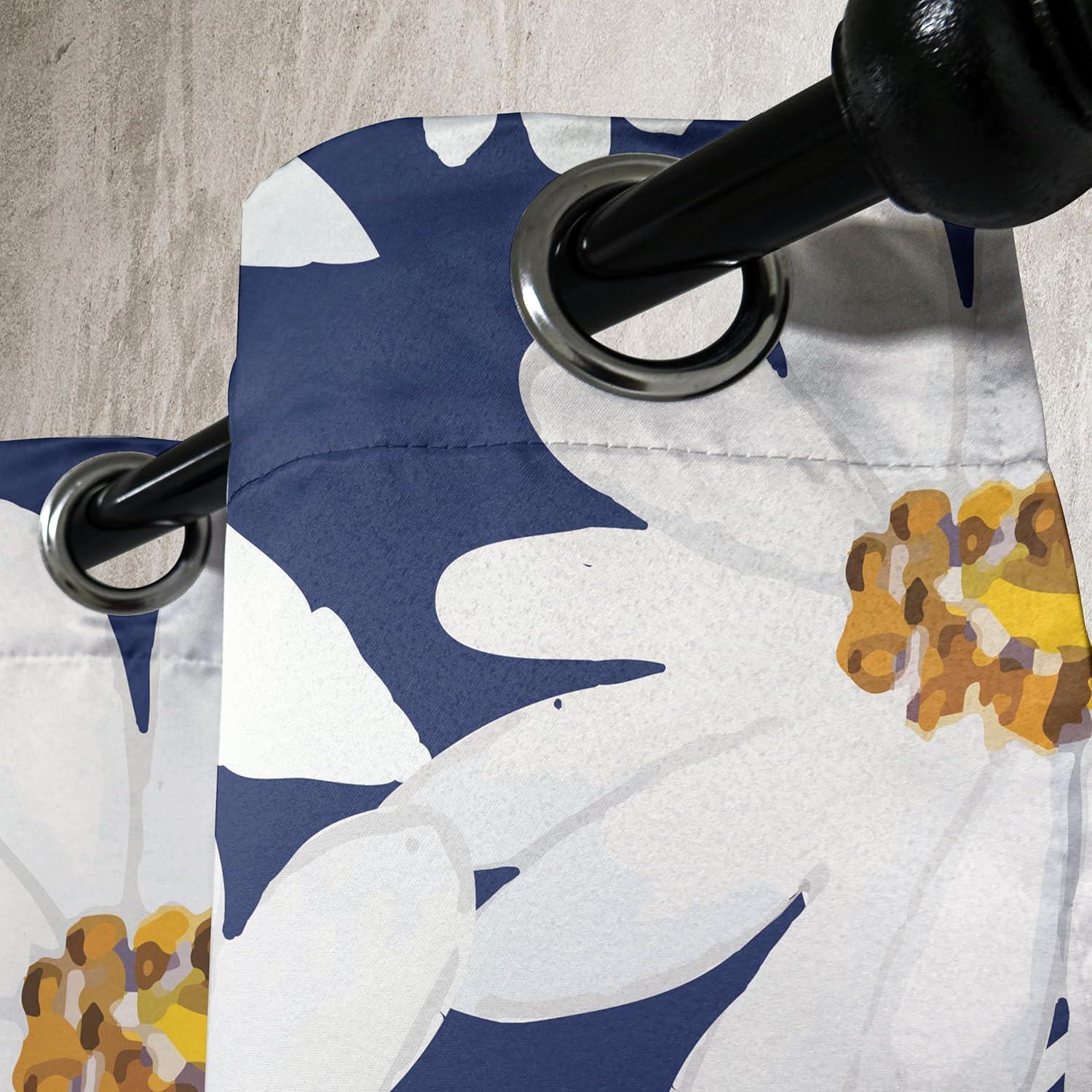 imageAmbesonne Moth Boho Grommet Curtain Neutral Chocolate Tones Wingy Animals with Cosmic Stars Moons and Stripes Print Decorative 2Panel Window Drapes for Bedroom Living Room 50quot x 72quot Sepia BeigeDark Night Blue and Marigold