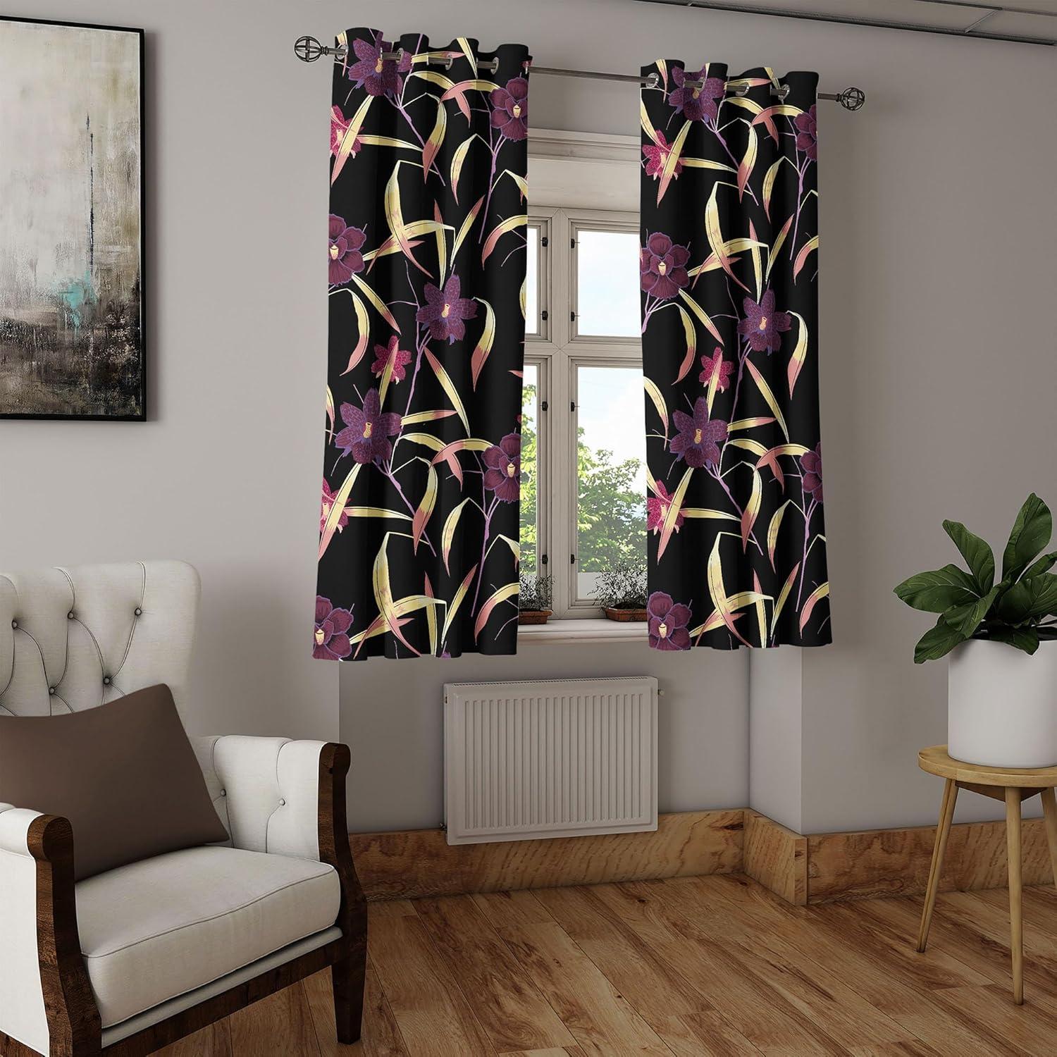 imageAmbesonne Moth Boho Grommet Curtain Neutral Chocolate Tones Wingy Animals with Cosmic Stars Moons and Stripes Print Decorative 2Panel Window Drapes for Bedroom Living Room 50quot x 72quot Sepia BeigePastel Brown and Eggplant