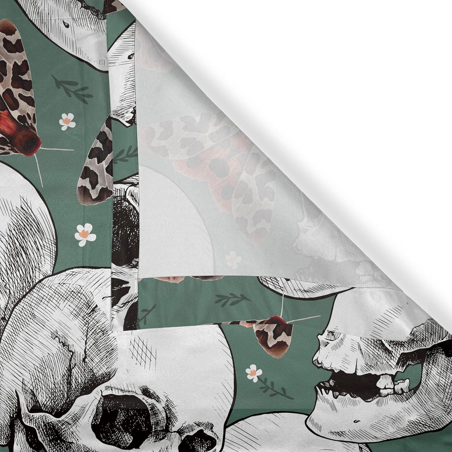 imageAmbesonne Moth Boho Grommet Curtain Neutral Chocolate Tones Wingy Animals with Cosmic Stars Moons and Stripes Print Decorative 2Panel Window Drapes for Bedroom Living Room 50quot x 72quot Sepia BeigeLaurel Green Off White