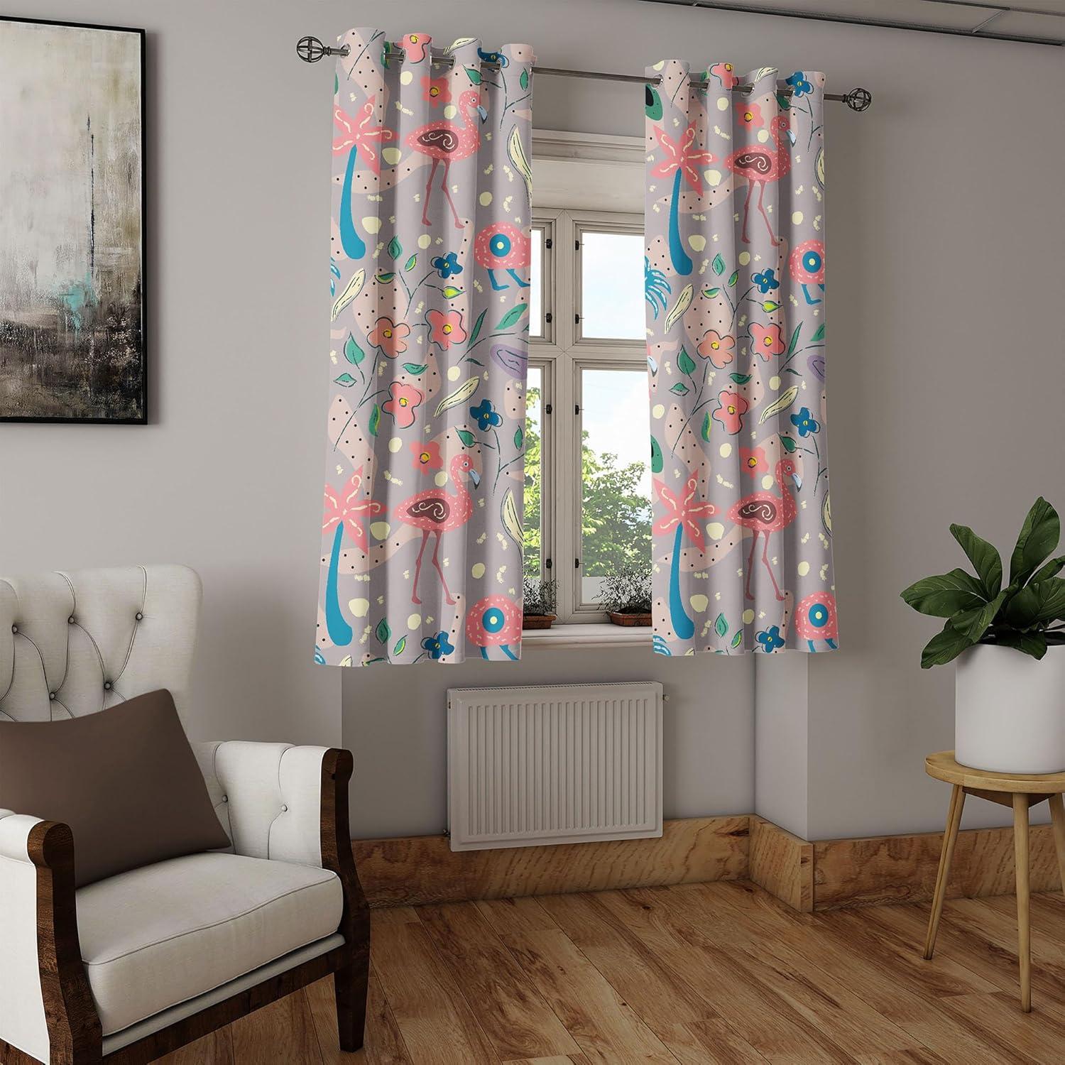 imageAmbesonne Moth Boho Grommet Curtain Neutral Chocolate Tones Wingy Animals with Cosmic Stars Moons and Stripes Print Decorative 2Panel Window Drapes for Bedroom Living Room 50quot x 72quot Sepia BeigeCoral and Dark Cadet Blue