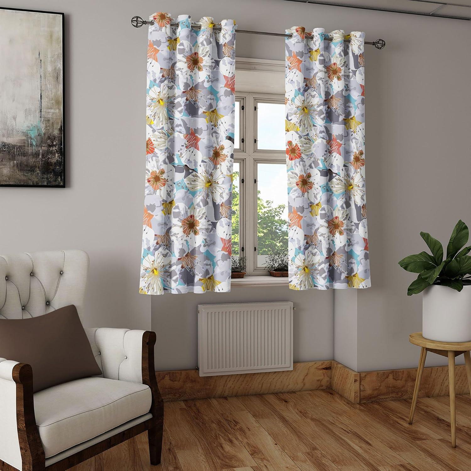 imageAmbesonne Moth Boho Grommet Curtain Neutral Chocolate Tones Wingy Animals with Cosmic Stars Moons and Stripes Print Decorative 2Panel Window Drapes for Bedroom Living Room 50quot x 72quot Sepia BeigeEarth Yellow and Slate Blue