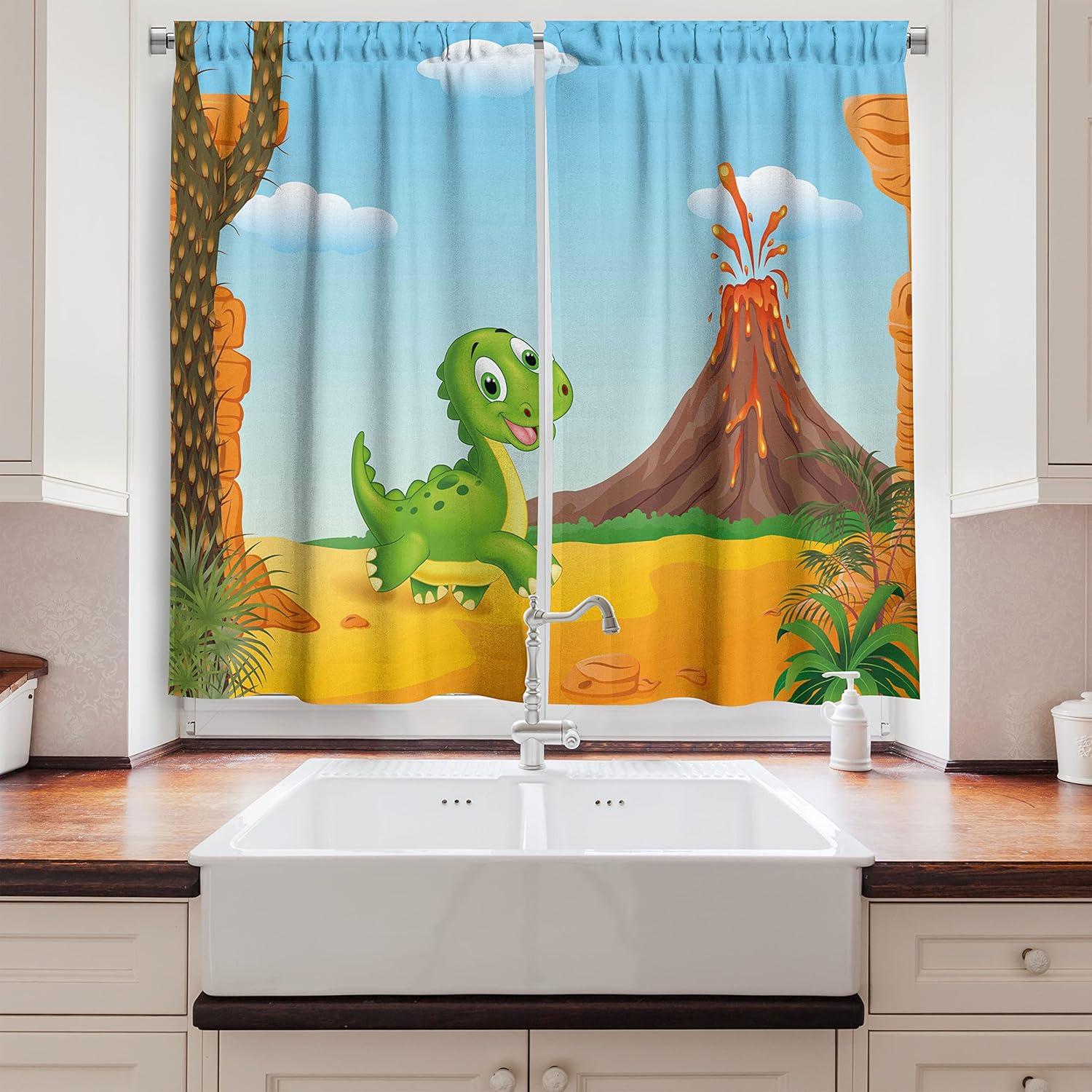 imageAmbesonne Retro Kitchen Curtains Classical Plaid Pattern Scottish Striped Tartan Traditional Graphic Illustration Window Drapes 2 Panel Set for Kitchen Cafe Decor 55quot X 39quot Vermilion BlackSoft Blue Green