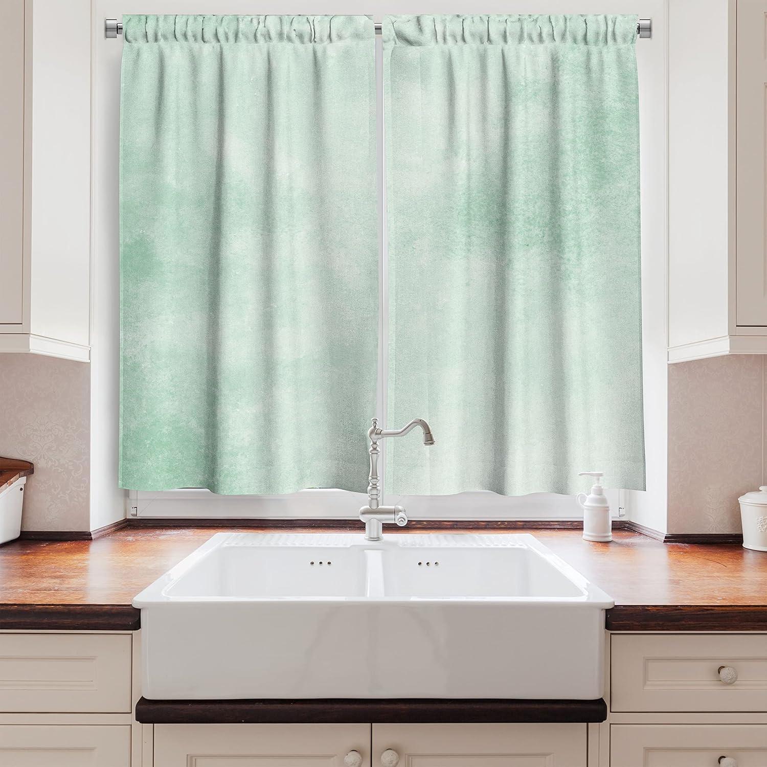 imageAmbesonne Retro Kitchen Curtains Classical Plaid Pattern Scottish Striped Tartan Traditional Graphic Illustration Window Drapes 2 Panel Set for Kitchen Cafe Decor 55quot X 39quot Vermilion BlackOff White Green