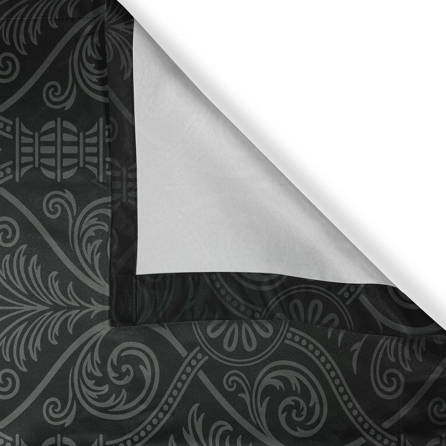 imageAmbesonne Retro Kitchen Curtains Classical Plaid Pattern Scottish Striped Tartan Traditional Graphic Illustration Window Drapes 2 Panel Set for Kitchen Cafe Decor 55quot X 39quot Vermilion BlackCharcoal Grey