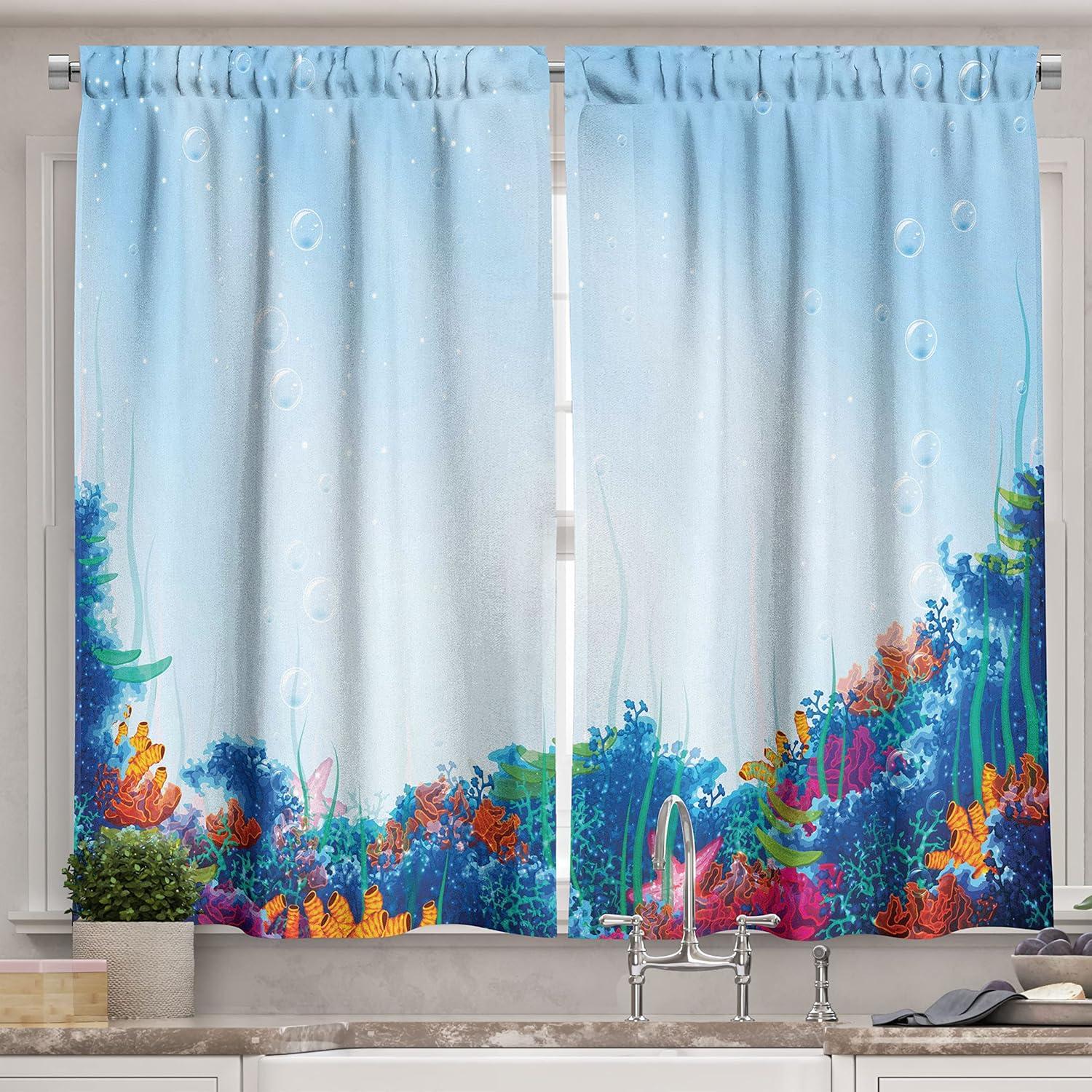 imageAmbesonne Retro Kitchen Curtains Classical Plaid Pattern Scottish Striped Tartan Traditional Graphic Illustration Window Drapes 2 Panel Set for Kitchen Cafe Decor 55quot X 39quot Vermilion BlackOrange Pink
