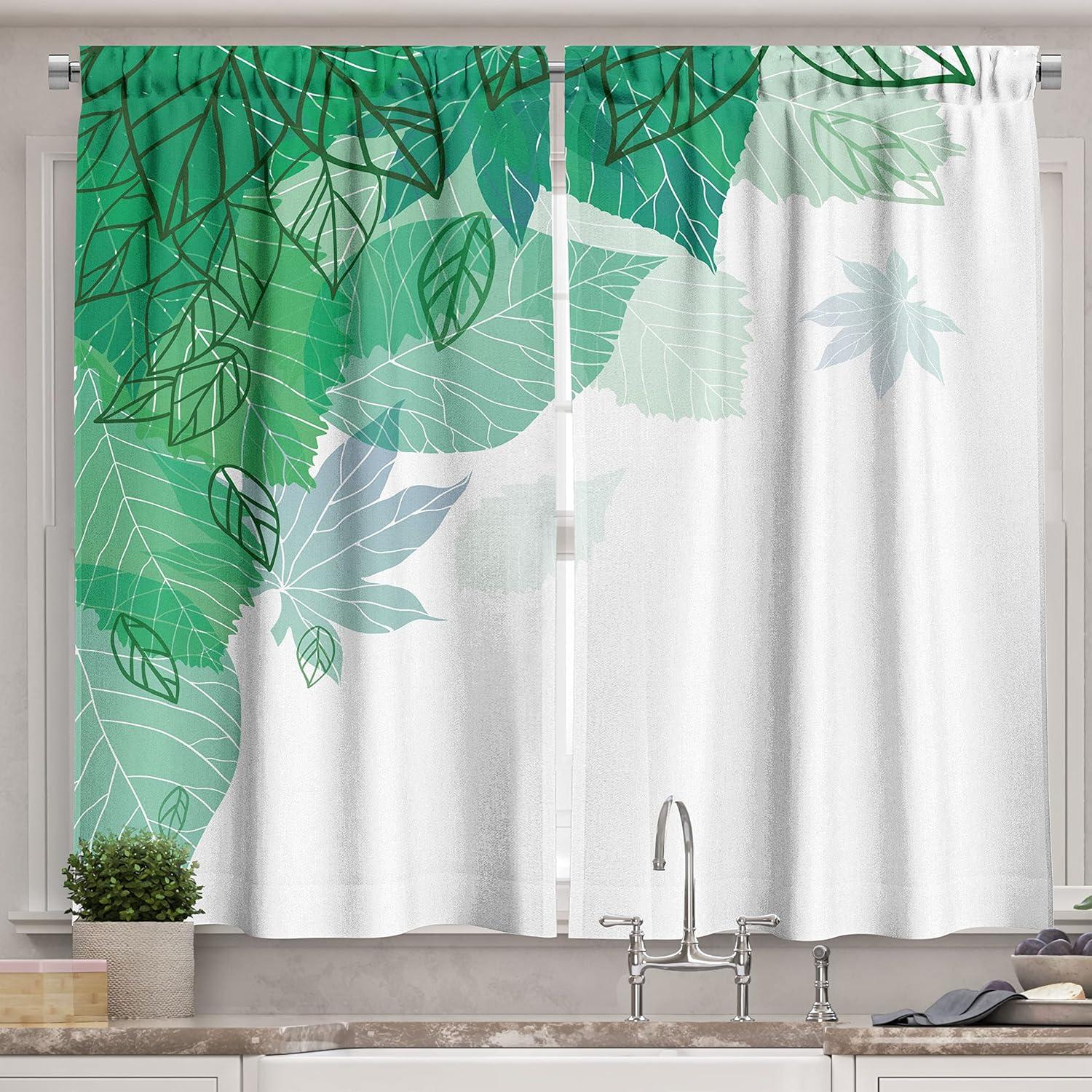 imageAmbesonne Retro Kitchen Curtains Classical Plaid Pattern Scottish Striped Tartan Traditional Graphic Illustration Window Drapes 2 Panel Set for Kitchen Cafe Decor 55quot X 39quot Vermilion BlackJade Green