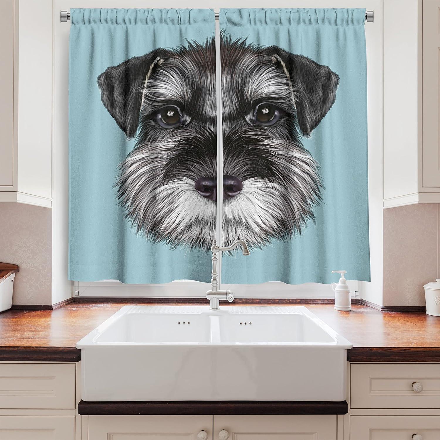 imageAmbesonne Retro Kitchen Curtains Classical Plaid Pattern Scottish Striped Tartan Traditional Graphic Illustration Window Drapes 2 Panel Set for Kitchen Cafe Decor 55quot X 39quot Vermilion BlackBlue White