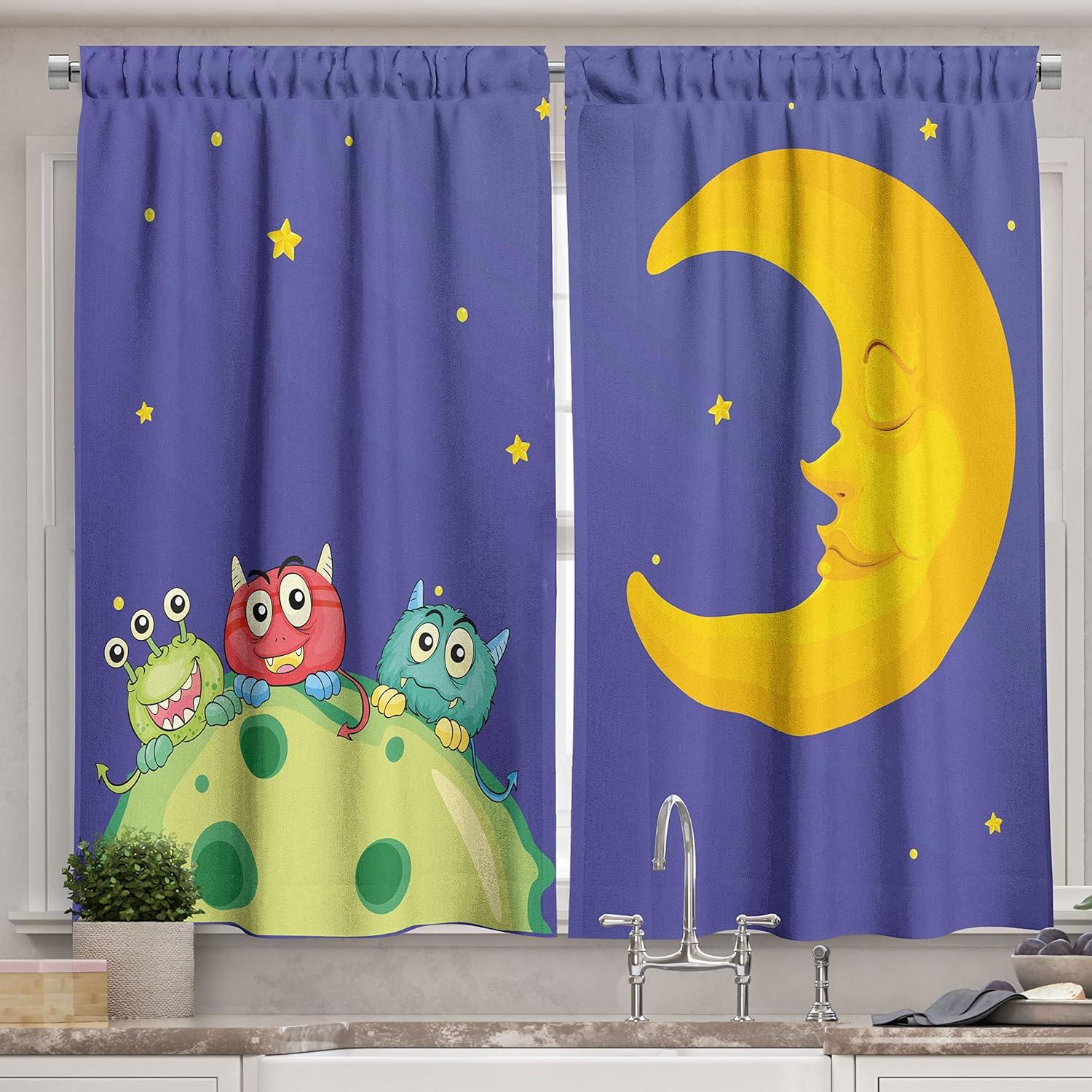 imageAmbesonne Retro Kitchen Curtains Classical Plaid Pattern Scottish Striped Tartan Traditional Graphic Illustration Window Drapes 2 Panel Set for Kitchen Cafe Decor 55quot X 39quot Vermilion BlackPurple Yellow