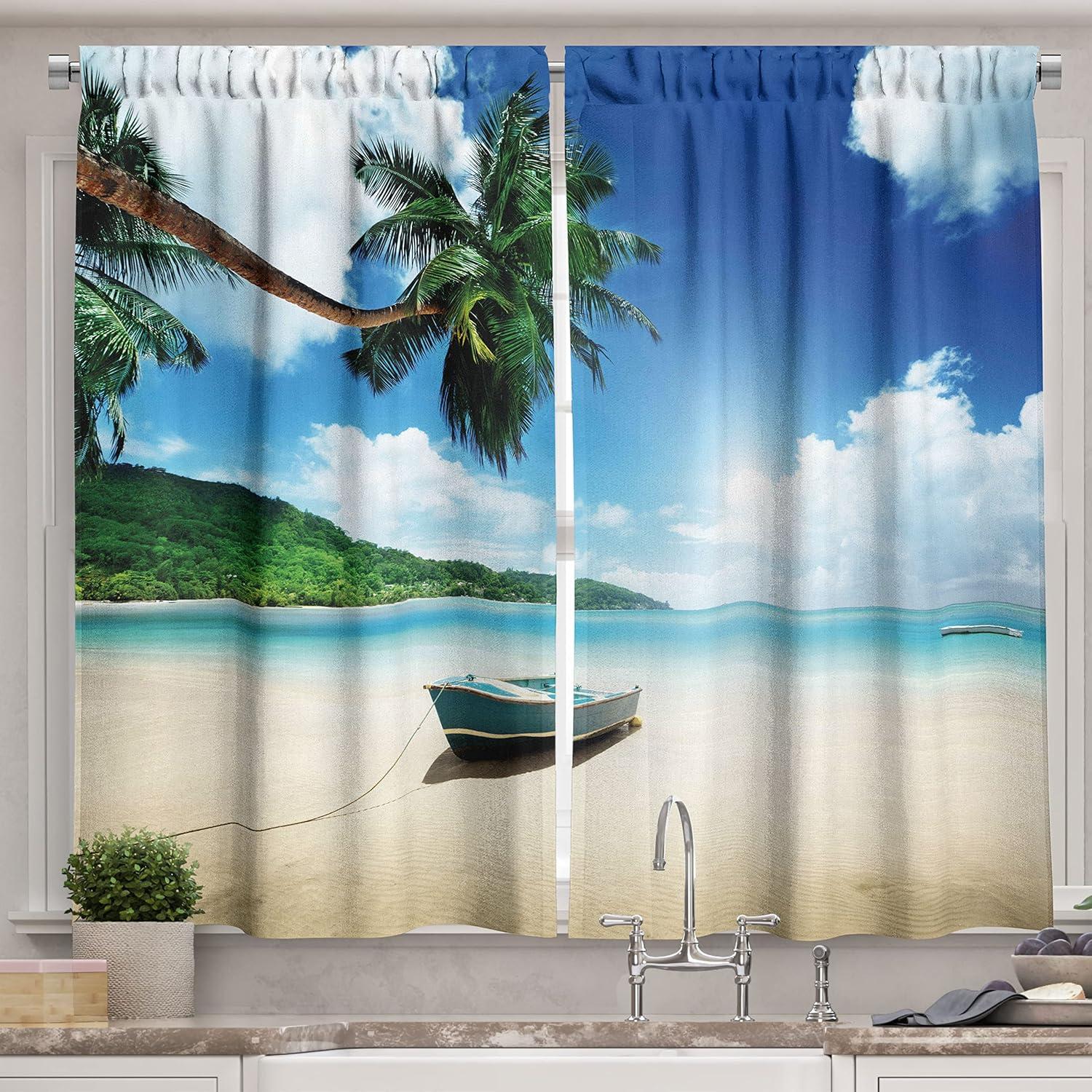 imageAmbesonne Retro Kitchen Curtains Classical Plaid Pattern Scottish Striped Tartan Traditional Graphic Illustration Window Drapes 2 Panel Set for Kitchen Cafe Decor 55quot X 39quot Vermilion BlackBeige Hunter Green Blue