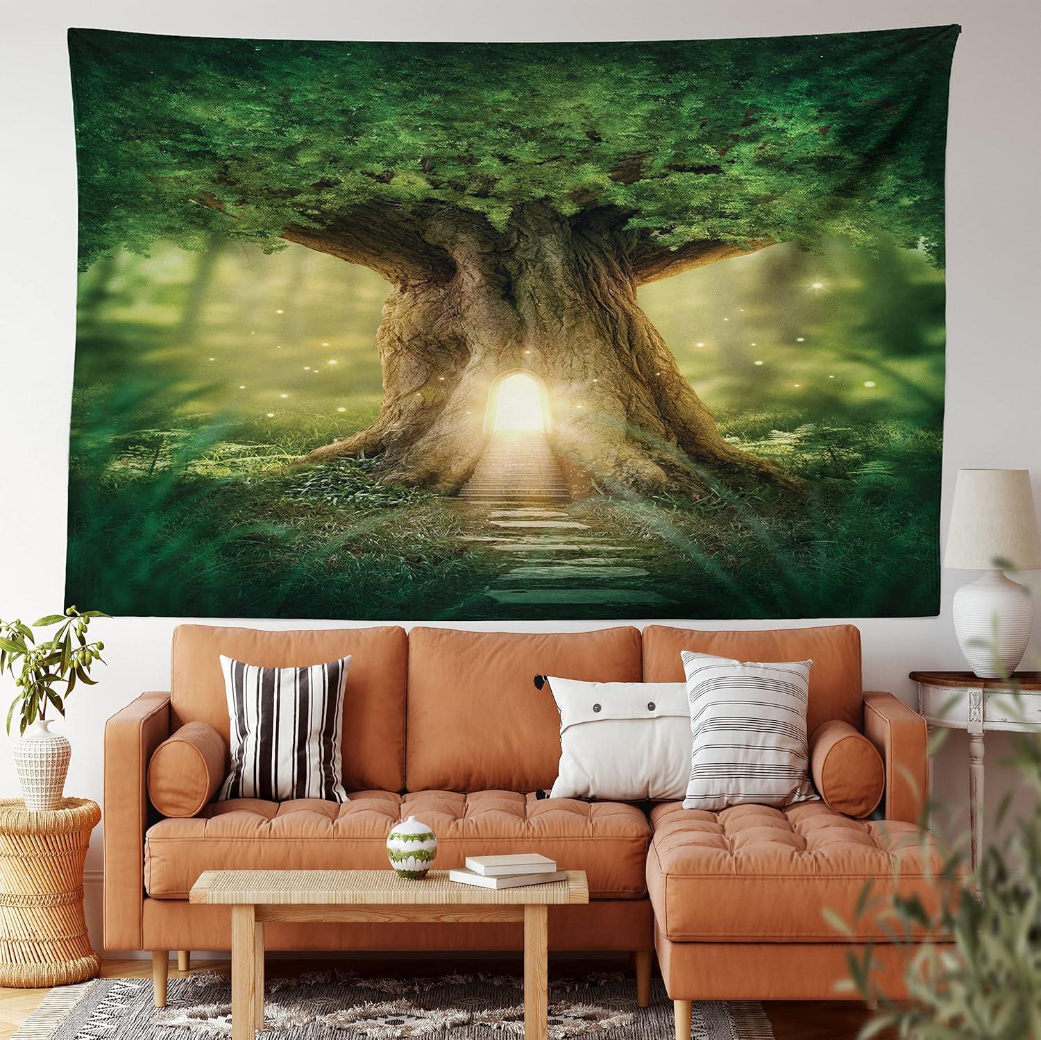 imageAmbesonne Rustic Tapestry Close Line of Poppy Petals Field Meadow Summer Holiday Sun Plant Floral Theme Wide Wall Hanging for Bedroom Living Room Dorm 60quot X 40quot Orange BrownGreen Pale Yellow