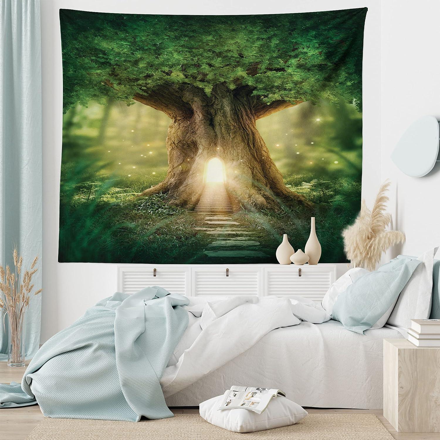 imageAmbesonne Rustic Tapestry Close Line of Poppy Petals Field Meadow Summer Holiday Sun Plant Floral Theme Wide Wall Hanging for Bedroom Living Room Dorm 60quot X 40quot Orange BrownGreen Pale Yellow