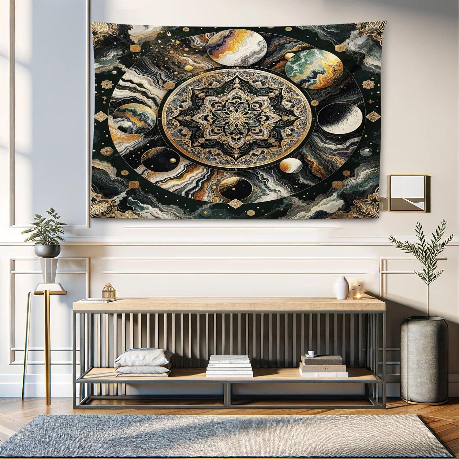 imageAmbesonne Rustic Tapestry Close Line of Poppy Petals Field Meadow Summer Holiday Sun Plant Floral Theme Wide Wall Hanging for Bedroom Living Room Dorm 60quot X 40quot Orange BrownDark Grey Earth Yellow