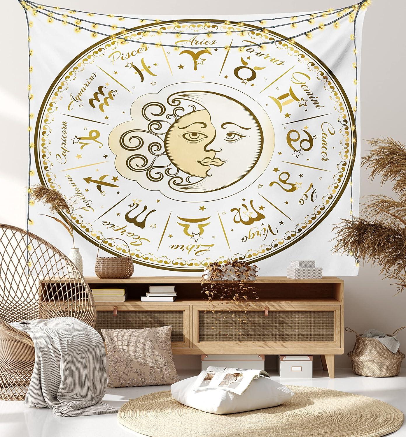 imageAmbesonne Rustic Tapestry Close Line of Poppy Petals Field Meadow Summer Holiday Sun Plant Floral Theme Wide Wall Hanging for Bedroom Living Room Dorm 60quot X 40quot Orange BrownYellow Beige