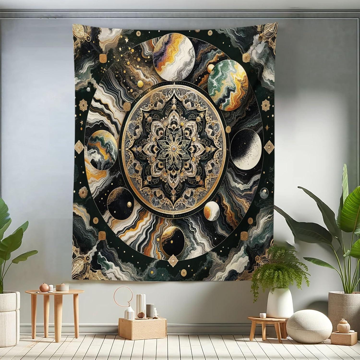 imageAmbesonne Rustic Tapestry Close Line of Poppy Petals Field Meadow Summer Holiday Sun Plant Floral Theme Wide Wall Hanging for Bedroom Living Room Dorm 60quot X 40quot Orange BrownDark Grey Earth Yellow