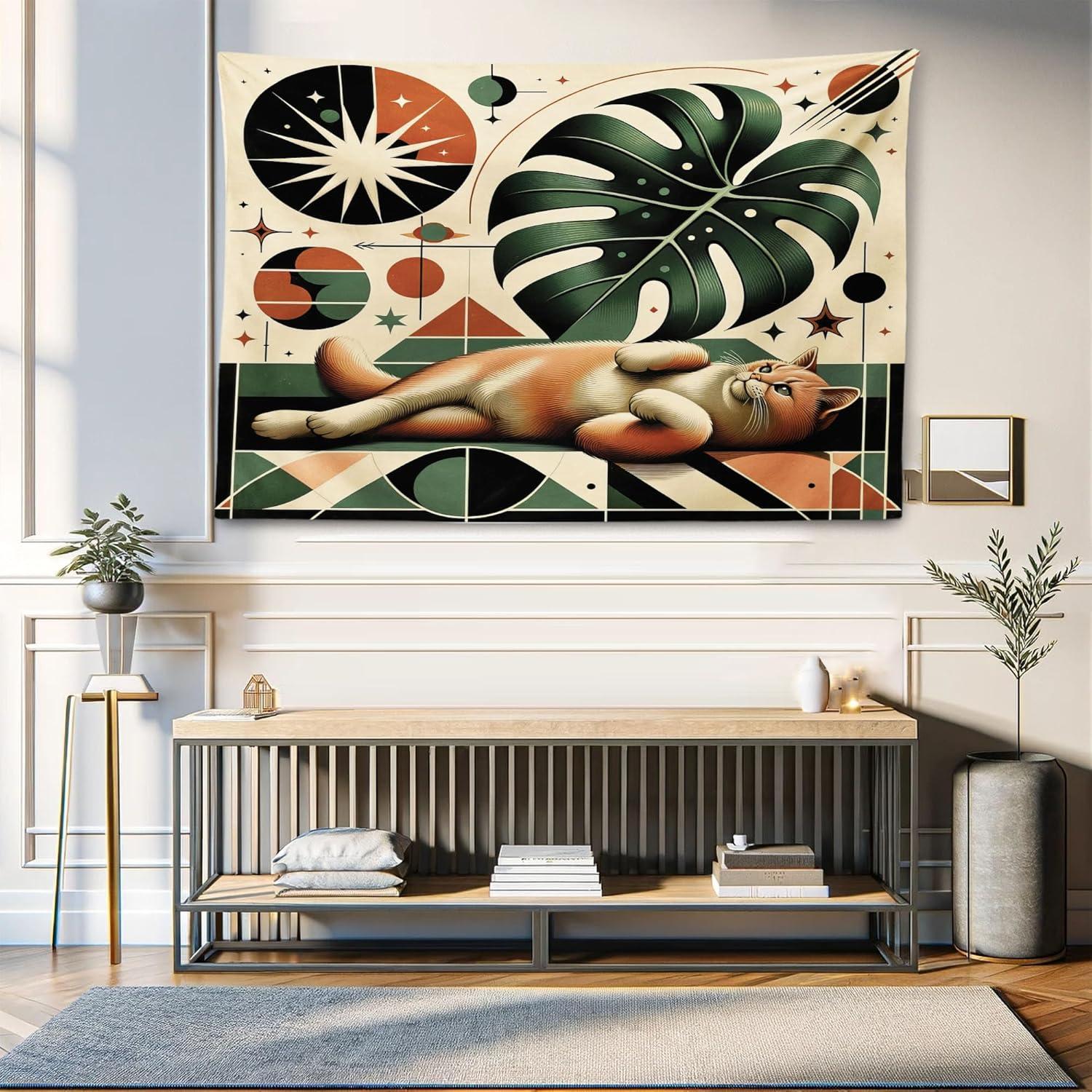 imageAmbesonne Rustic Tapestry Close Line of Poppy Petals Field Meadow Summer Holiday Sun Plant Floral Theme Wide Wall Hanging for Bedroom Living Room Dorm 60quot X 40quot Orange BrownEmerald Orange Beige