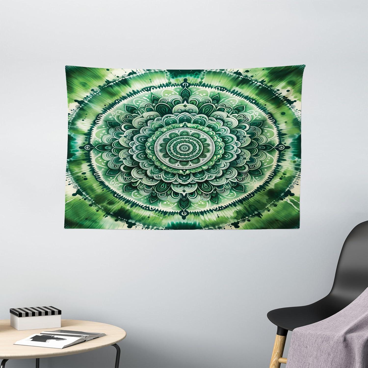 imageAmbesonne Rustic Tapestry Close Line of Poppy Petals Field Meadow Summer Holiday Sun Plant Floral Theme Wide Wall Hanging for Bedroom Living Room Dorm 60quot X 40quot Orange BrownEmerald and Green