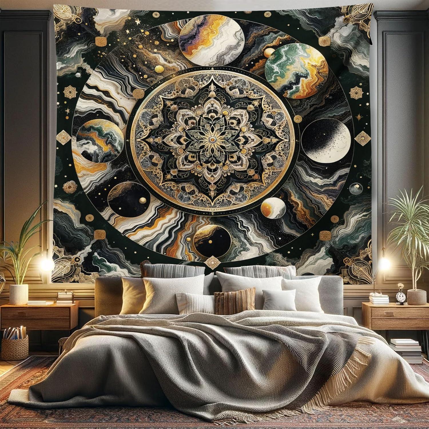 imageAmbesonne Rustic Tapestry Close Line of Poppy Petals Field Meadow Summer Holiday Sun Plant Floral Theme Wide Wall Hanging for Bedroom Living Room Dorm 60quot X 40quot Orange BrownDark Grey Earth Yellow