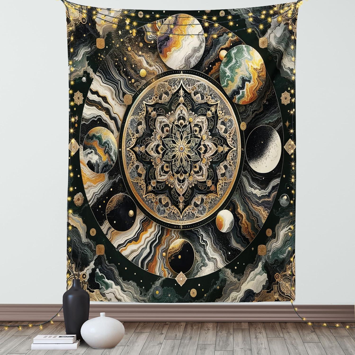 imageAmbesonne Rustic Tapestry Close Line of Poppy Petals Field Meadow Summer Holiday Sun Plant Floral Theme Wide Wall Hanging for Bedroom Living Room Dorm 60quot X 40quot Orange BrownDark Grey Earth Yellow