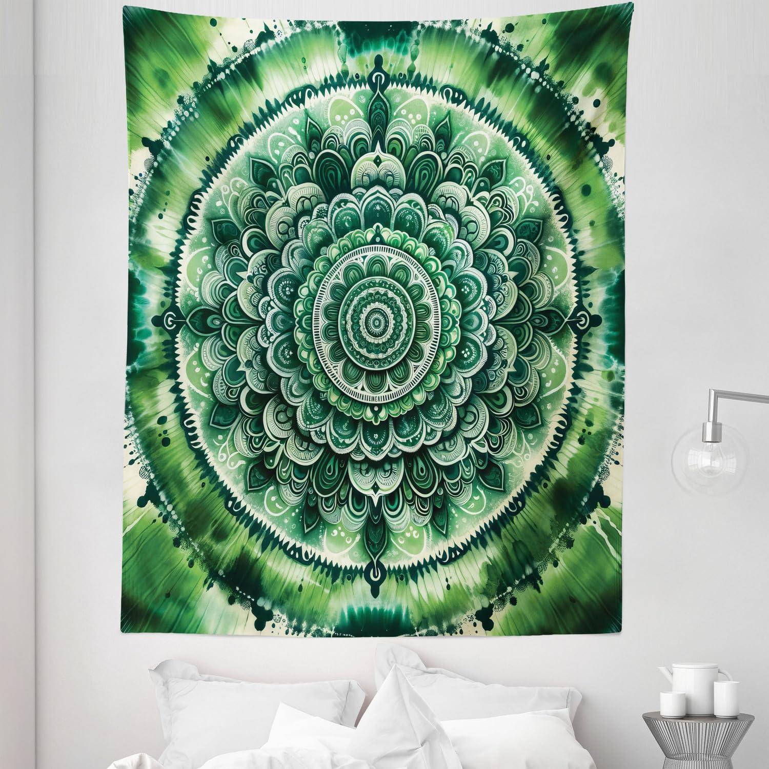 imageAmbesonne Rustic Tapestry Close Line of Poppy Petals Field Meadow Summer Holiday Sun Plant Floral Theme Wide Wall Hanging for Bedroom Living Room Dorm 60quot X 40quot Orange BrownEmerald and Green