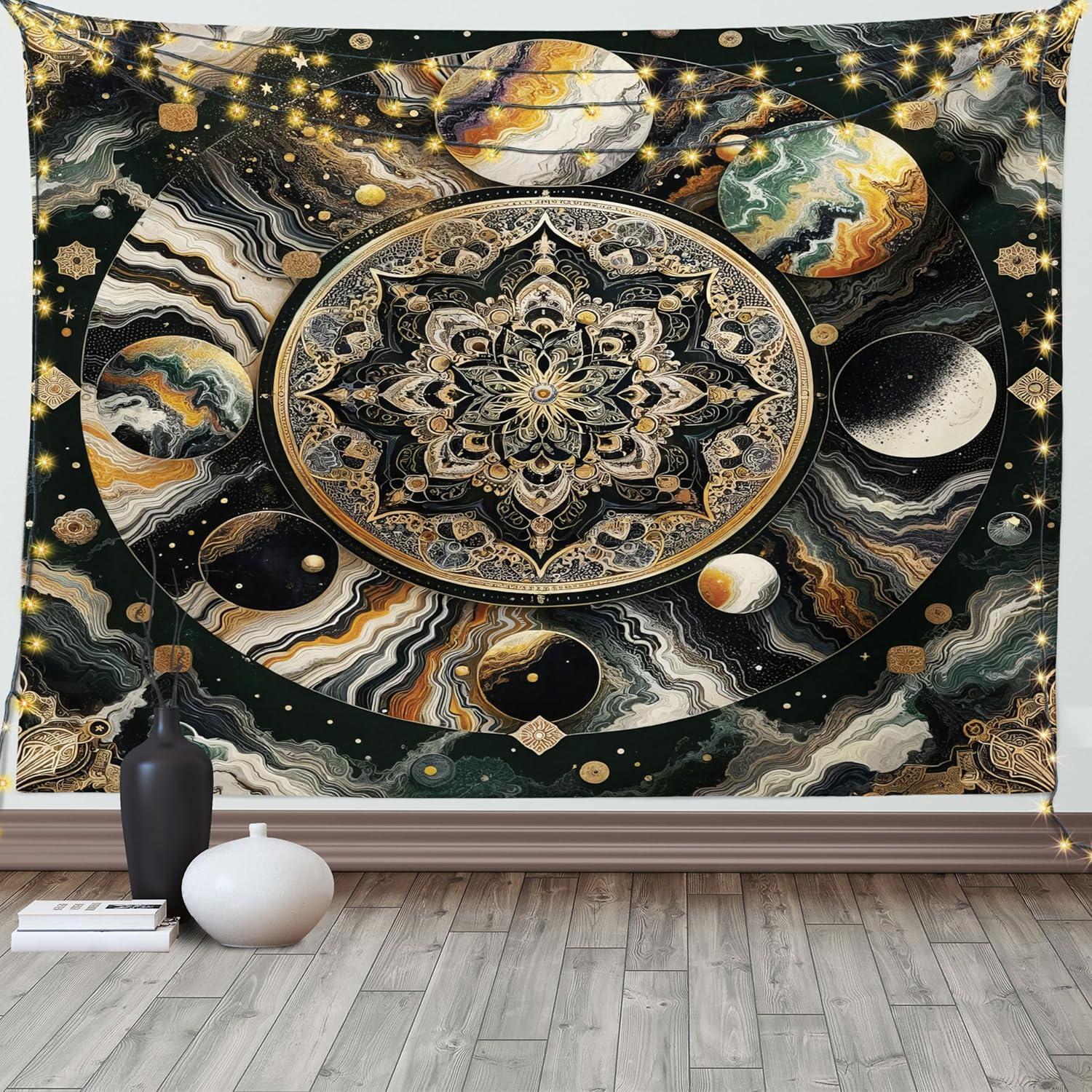 imageAmbesonne Rustic Tapestry Close Line of Poppy Petals Field Meadow Summer Holiday Sun Plant Floral Theme Wide Wall Hanging for Bedroom Living Room Dorm 60quot X 40quot Orange BrownDark Grey Earth Yellow