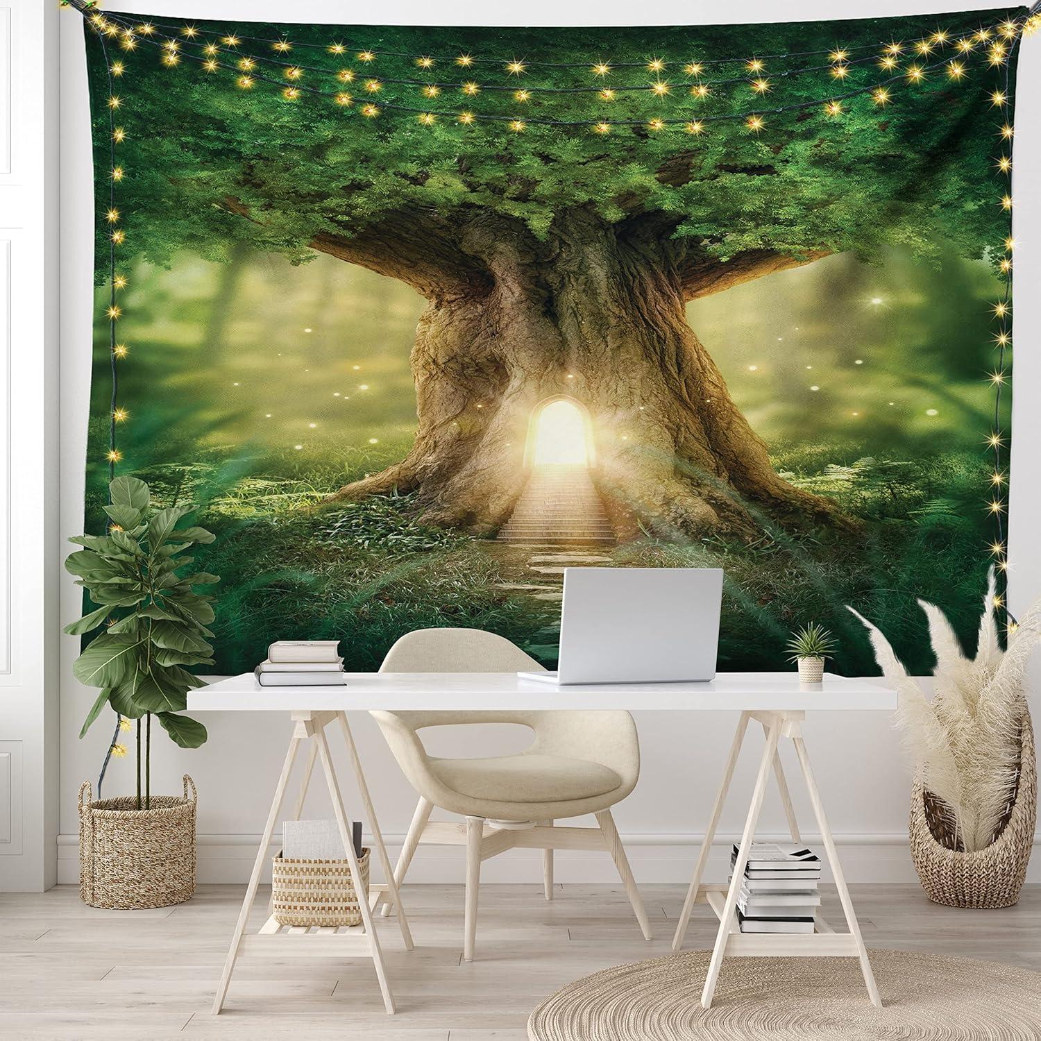 imageAmbesonne Rustic Tapestry Close Line of Poppy Petals Field Meadow Summer Holiday Sun Plant Floral Theme Wide Wall Hanging for Bedroom Living Room Dorm 60quot X 40quot Orange BrownGreen Pale Yellow