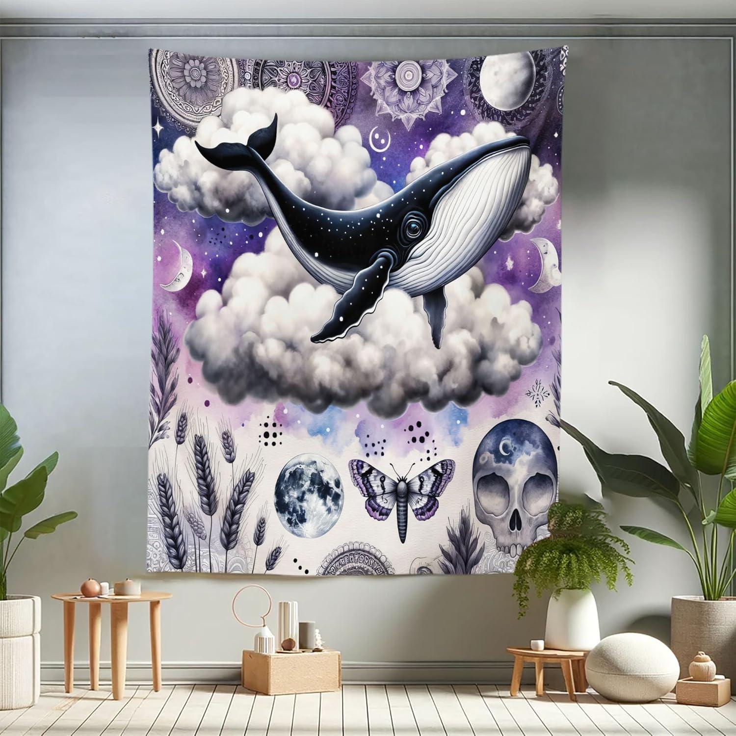 imageAmbesonne Rustic Tapestry Close Line of Poppy Petals Field Meadow Summer Holiday Sun Plant Floral Theme Wide Wall Hanging for Bedroom Living Room Dorm 60quot X 40quot Orange BrownLavender Dark Indigo