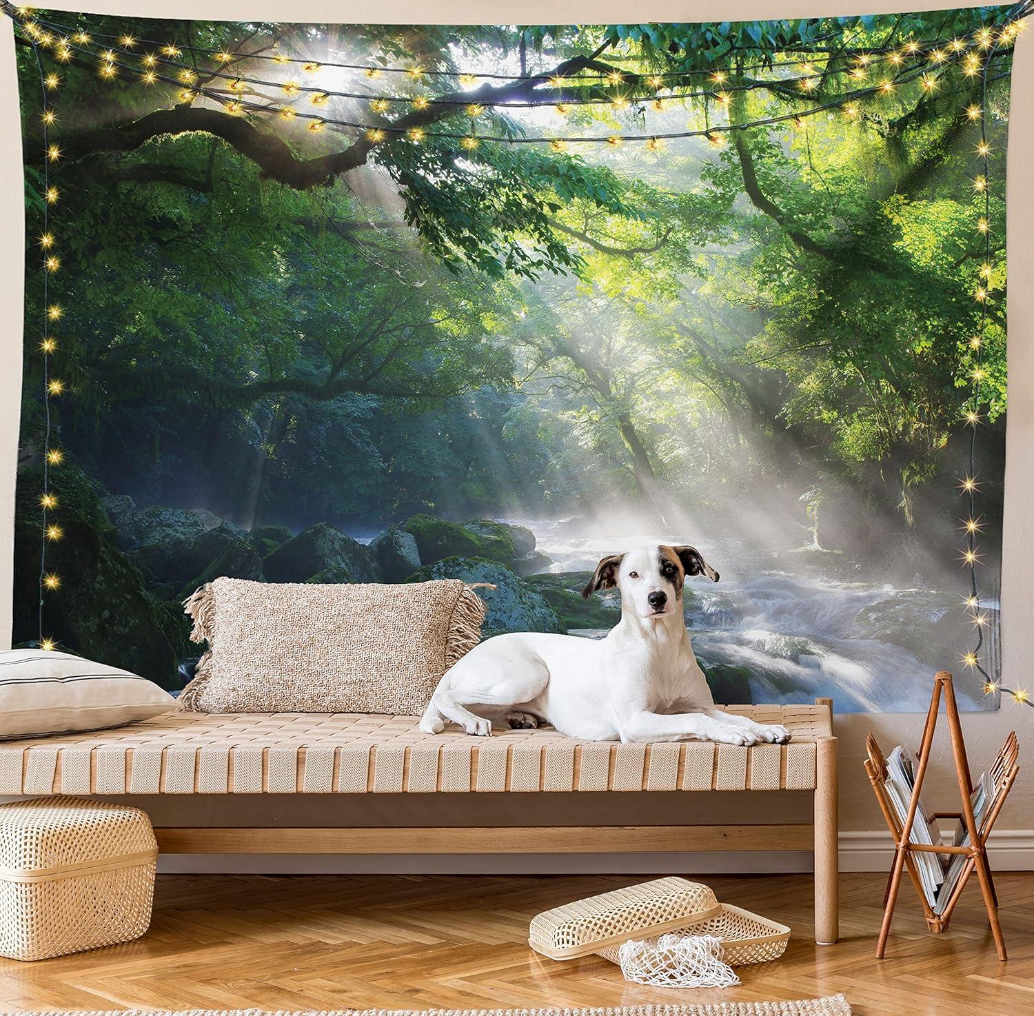 imageAmbesonne Rustic Tapestry Close Line of Poppy Petals Field Meadow Summer Holiday Sun Plant Floral Theme Wide Wall Hanging for Bedroom Living Room Dorm 60quot X 40quot Orange BrownGreen White