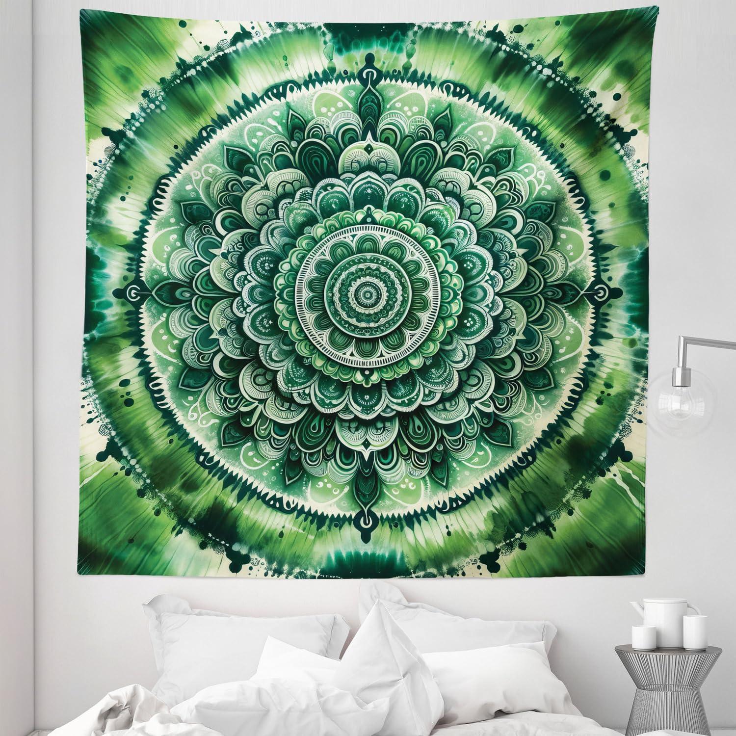 imageAmbesonne Rustic Tapestry Close Line of Poppy Petals Field Meadow Summer Holiday Sun Plant Floral Theme Wide Wall Hanging for Bedroom Living Room Dorm 60quot X 40quot Orange BrownEmerald and Green