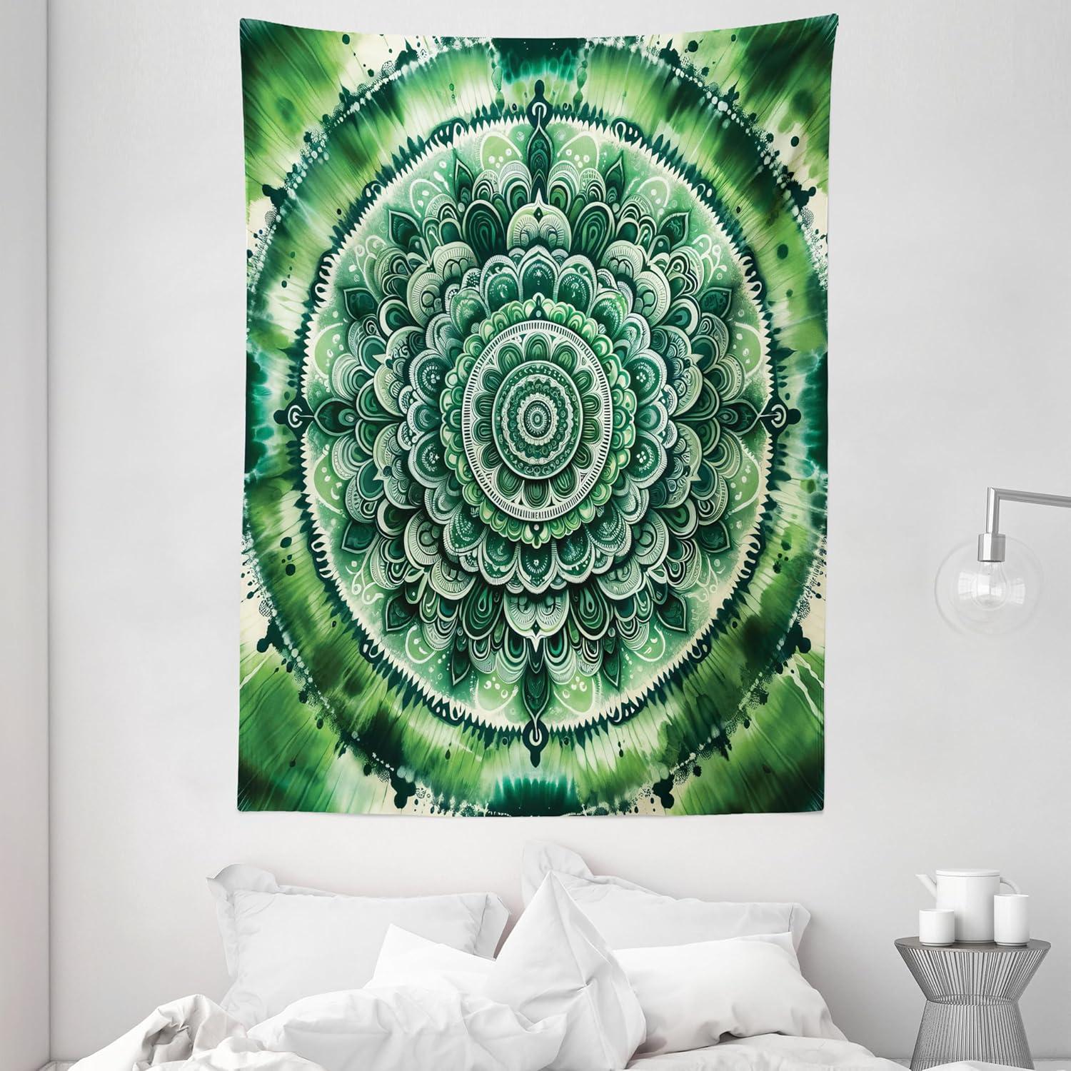 imageAmbesonne Rustic Tapestry Close Line of Poppy Petals Field Meadow Summer Holiday Sun Plant Floral Theme Wide Wall Hanging for Bedroom Living Room Dorm 60quot X 40quot Orange BrownEmerald and Green