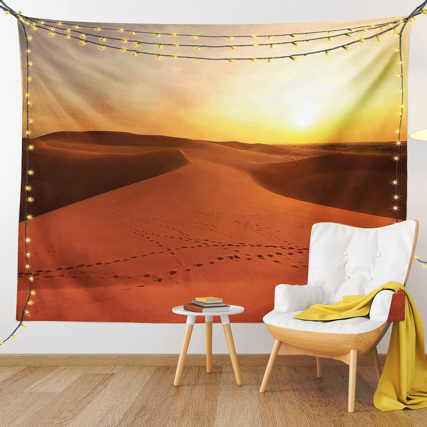 imageAmbesonne Rustic Tapestry Close Line of Poppy Petals Field Meadow Summer Holiday Sun Plant Floral Theme Wide Wall Hanging for Bedroom Living Room Dorm 60quot X 40quot Orange BrownDark Orange Yellow