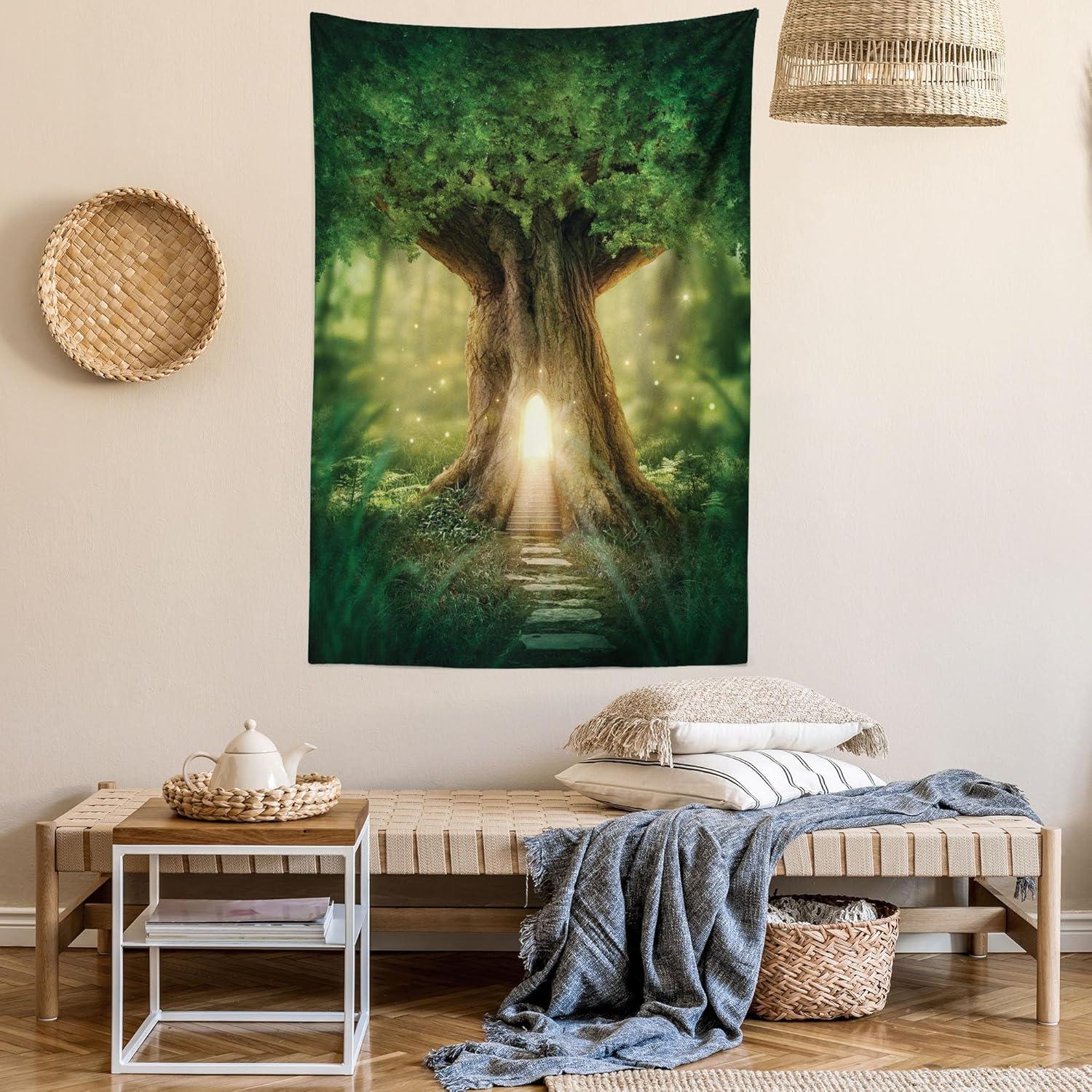 imageAmbesonne Rustic Tapestry Close Line of Poppy Petals Field Meadow Summer Holiday Sun Plant Floral Theme Wide Wall Hanging for Bedroom Living Room Dorm 60quot X 40quot Orange BrownBrown Yellow
