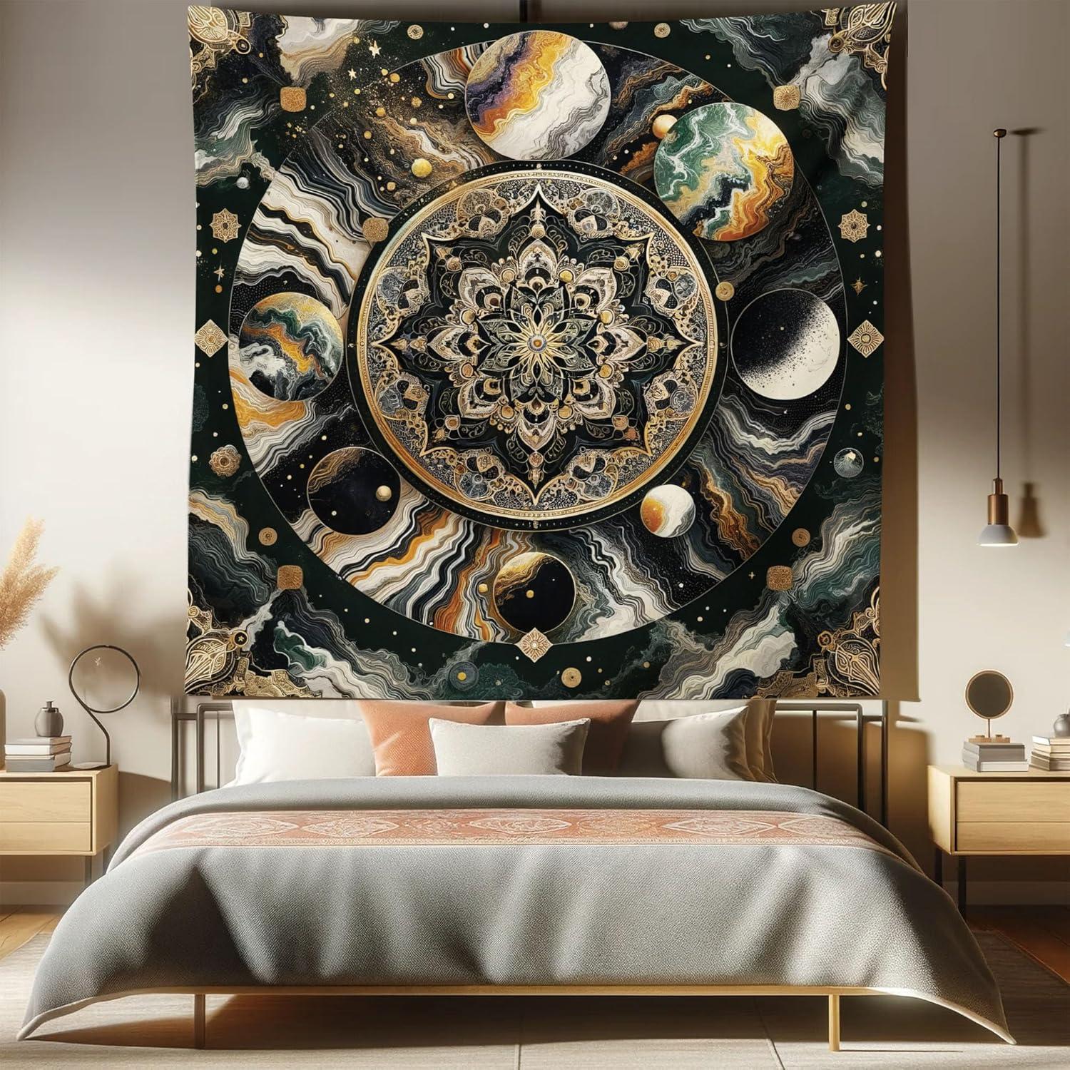 imageAmbesonne Rustic Tapestry Close Line of Poppy Petals Field Meadow Summer Holiday Sun Plant Floral Theme Wide Wall Hanging for Bedroom Living Room Dorm 60quot X 40quot Orange BrownDark Grey Earth Yellow