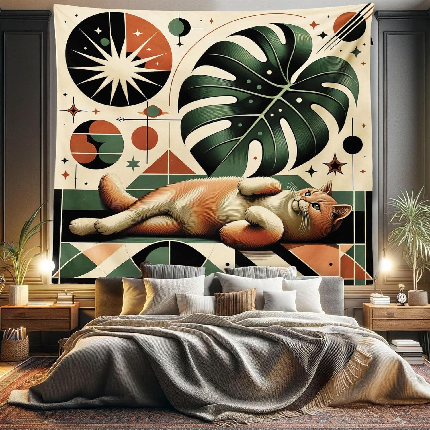 imageAmbesonne Rustic Tapestry Close Line of Poppy Petals Field Meadow Summer Holiday Sun Plant Floral Theme Wide Wall Hanging for Bedroom Living Room Dorm 60quot X 40quot Orange BrownEmerald Orange Beige