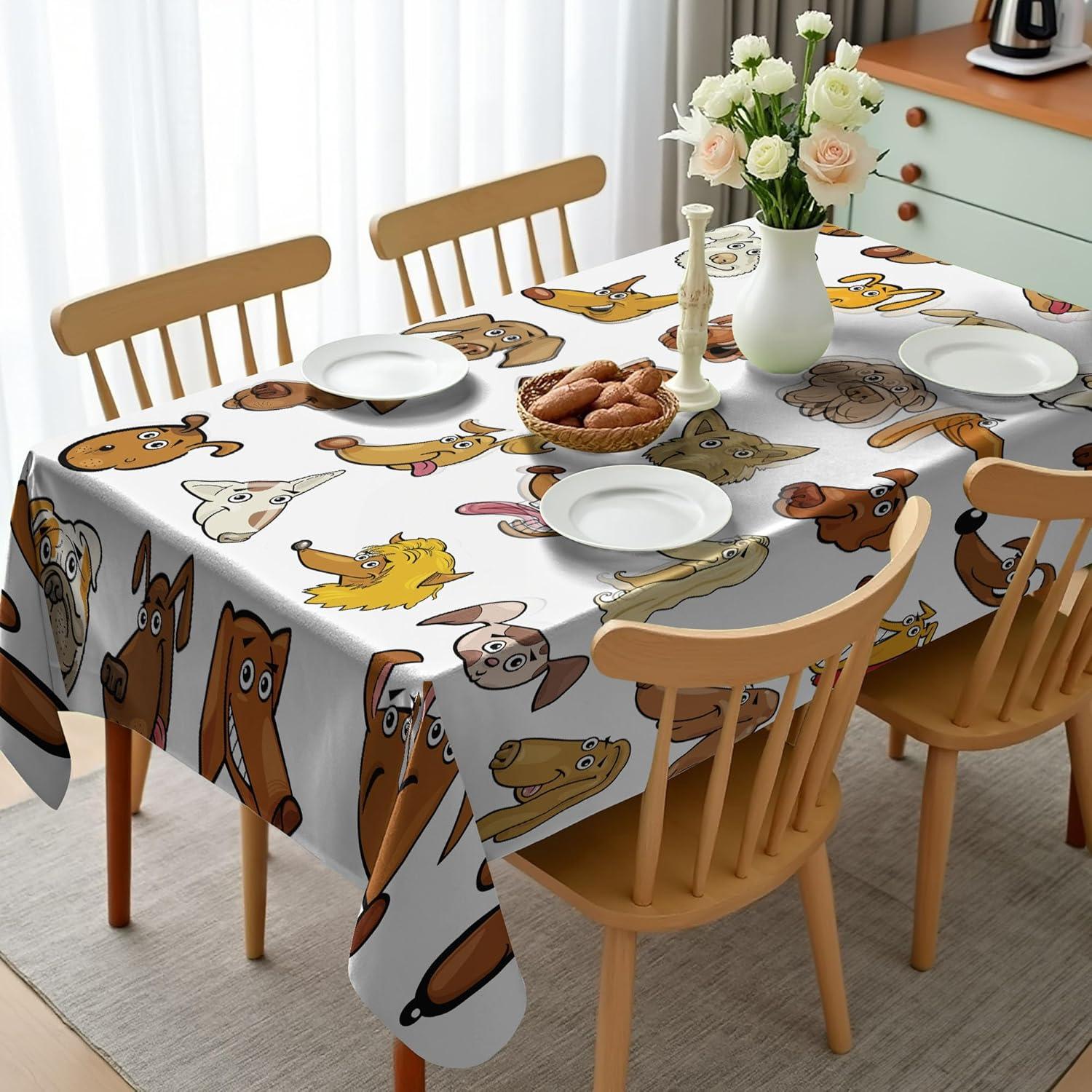 imageAmbesonne Tan and Brown Tablecloth Old Fashioned Check Plaid Pattern Scottish Tartan Inspired Geometric Design Rectangular Table Cover for Dining Room Kitchen Decor 52quot X 70quot Brown TanYellow Brown