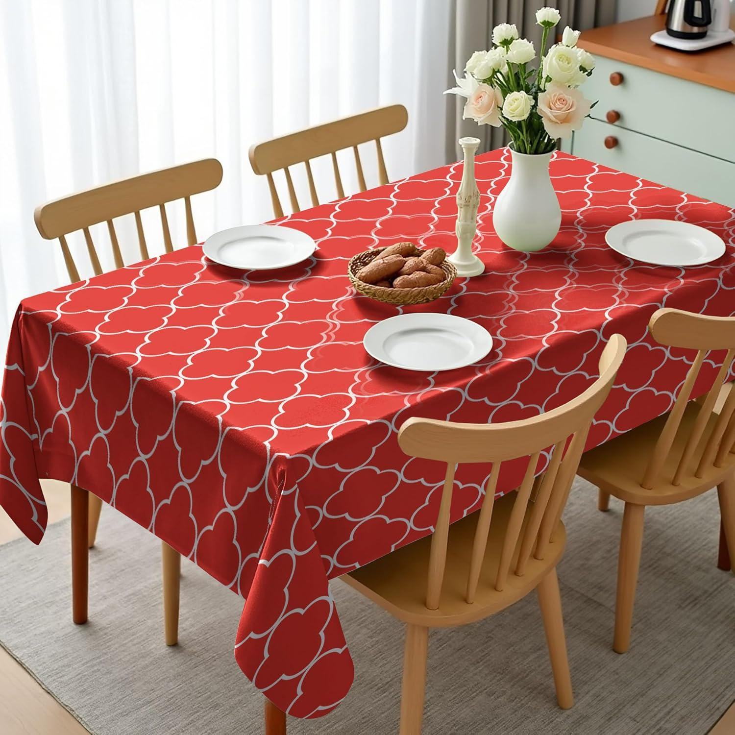 imageAmbesonne Tan and Brown Tablecloth Old Fashioned Check Plaid Pattern Scottish Tartan Inspired Geometric Design Rectangular Table Cover for Dining Room Kitchen Decor 52quot X 70quot Brown TanVermilion White