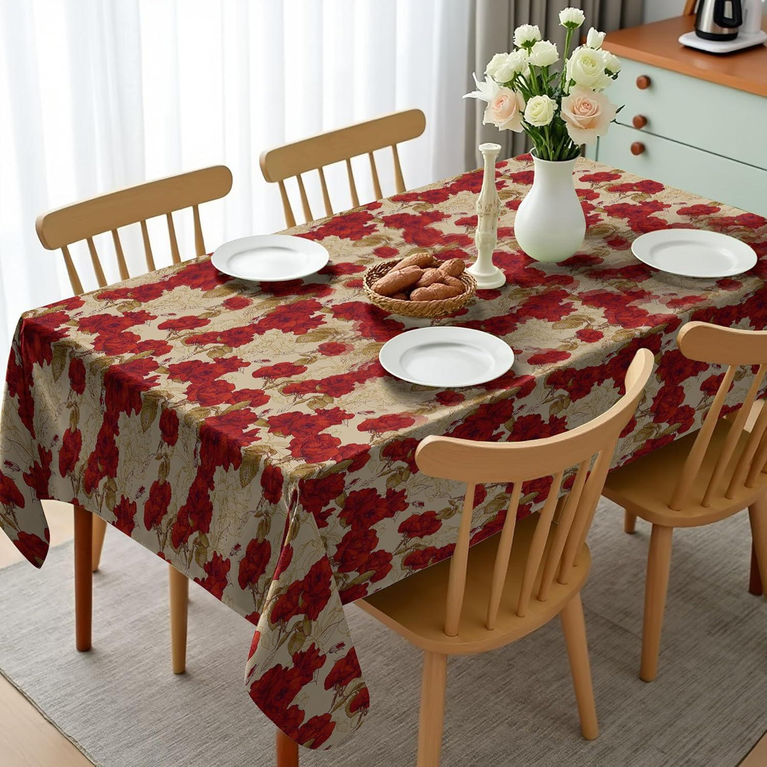 imageAmbesonne Tan and Brown Tablecloth Old Fashioned Check Plaid Pattern Scottish Tartan Inspired Geometric Design Rectangular Table Cover for Dining Room Kitchen Decor 52quot X 70quot Brown TanBrown Khaki