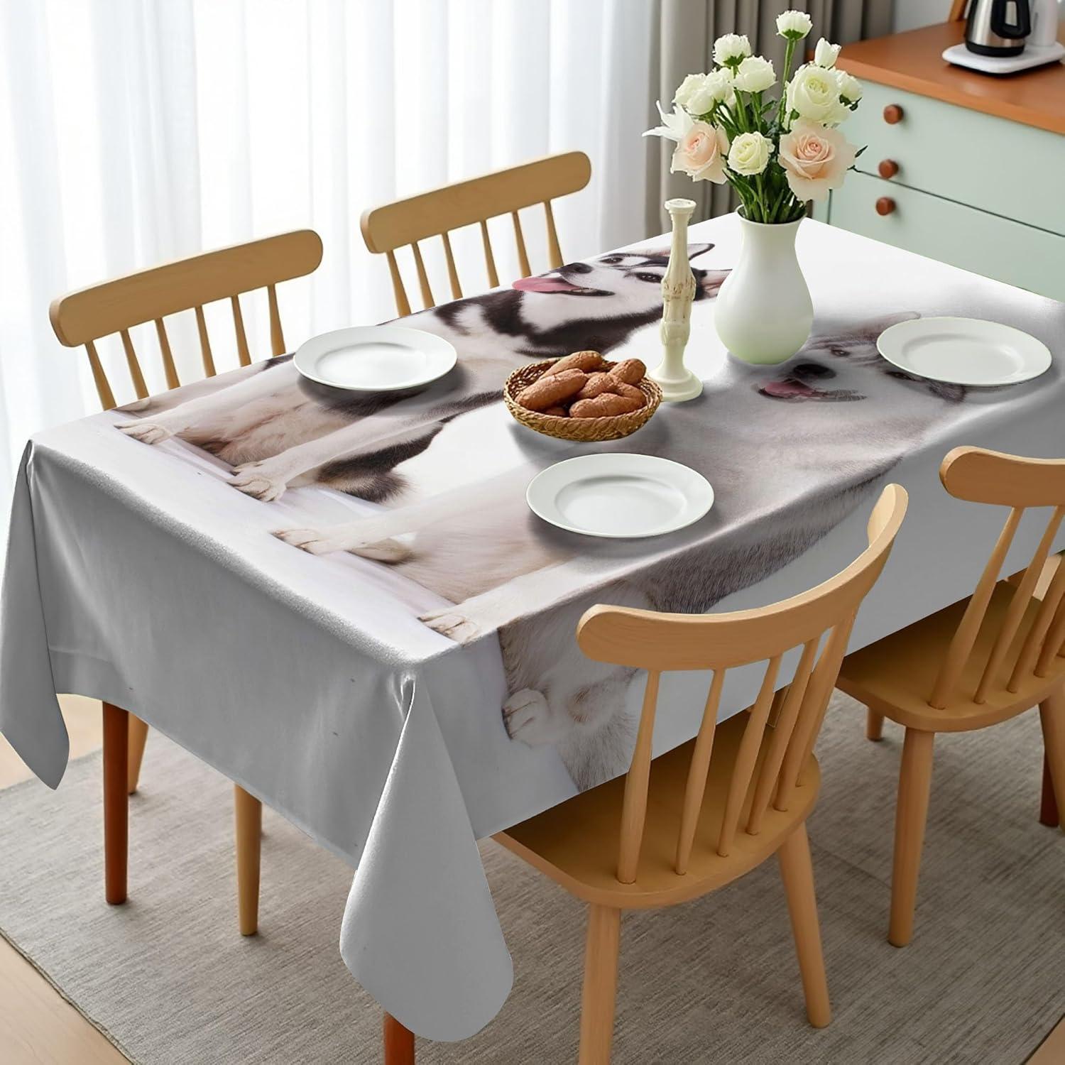 imageAmbesonne Tan and Brown Tablecloth Old Fashioned Check Plaid Pattern Scottish Tartan Inspired Geometric Design Rectangular Table Cover for Dining Room Kitchen Decor 52quot X 70quot Brown TanWhite Brown