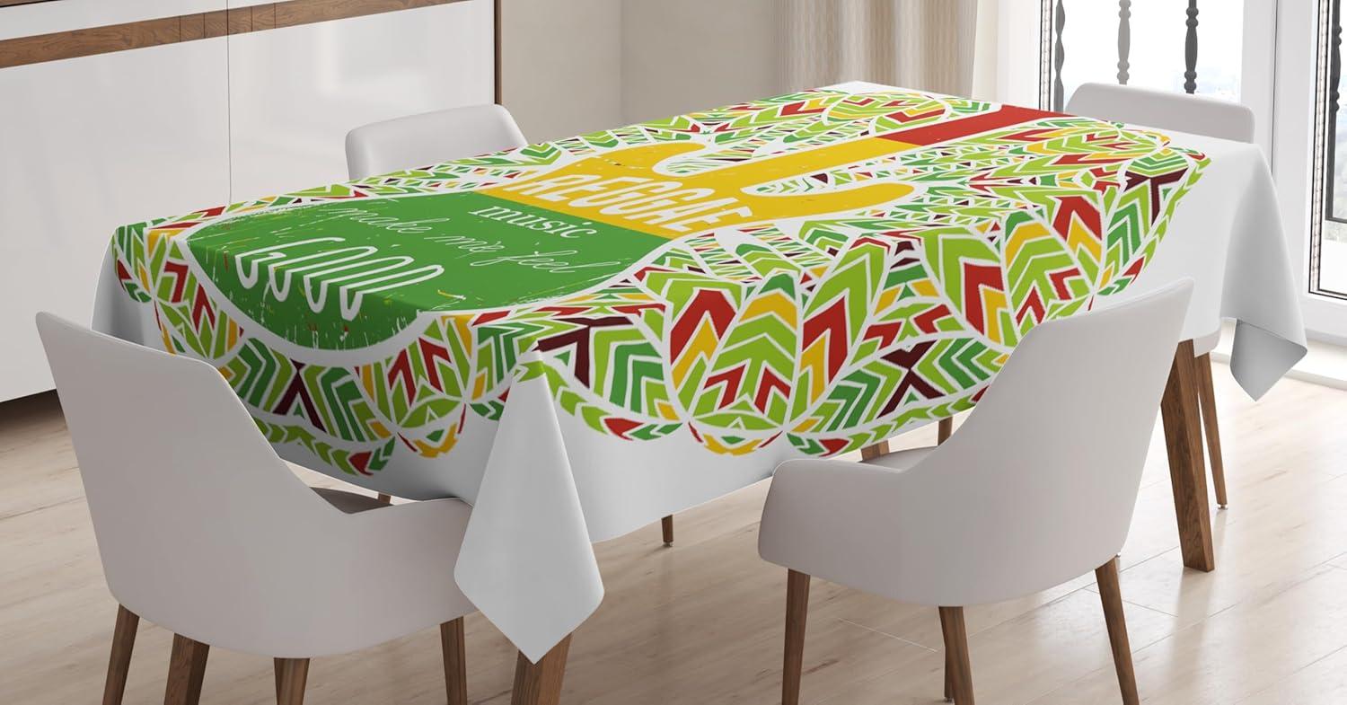 imageAmbesonne Tan and Brown Tablecloth Old Fashioned Check Plaid Pattern Scottish Tartan Inspired Geometric Design Rectangular Table Cover for Dining Room Kitchen Decor 52quot X 70quot Brown TanYellow Green