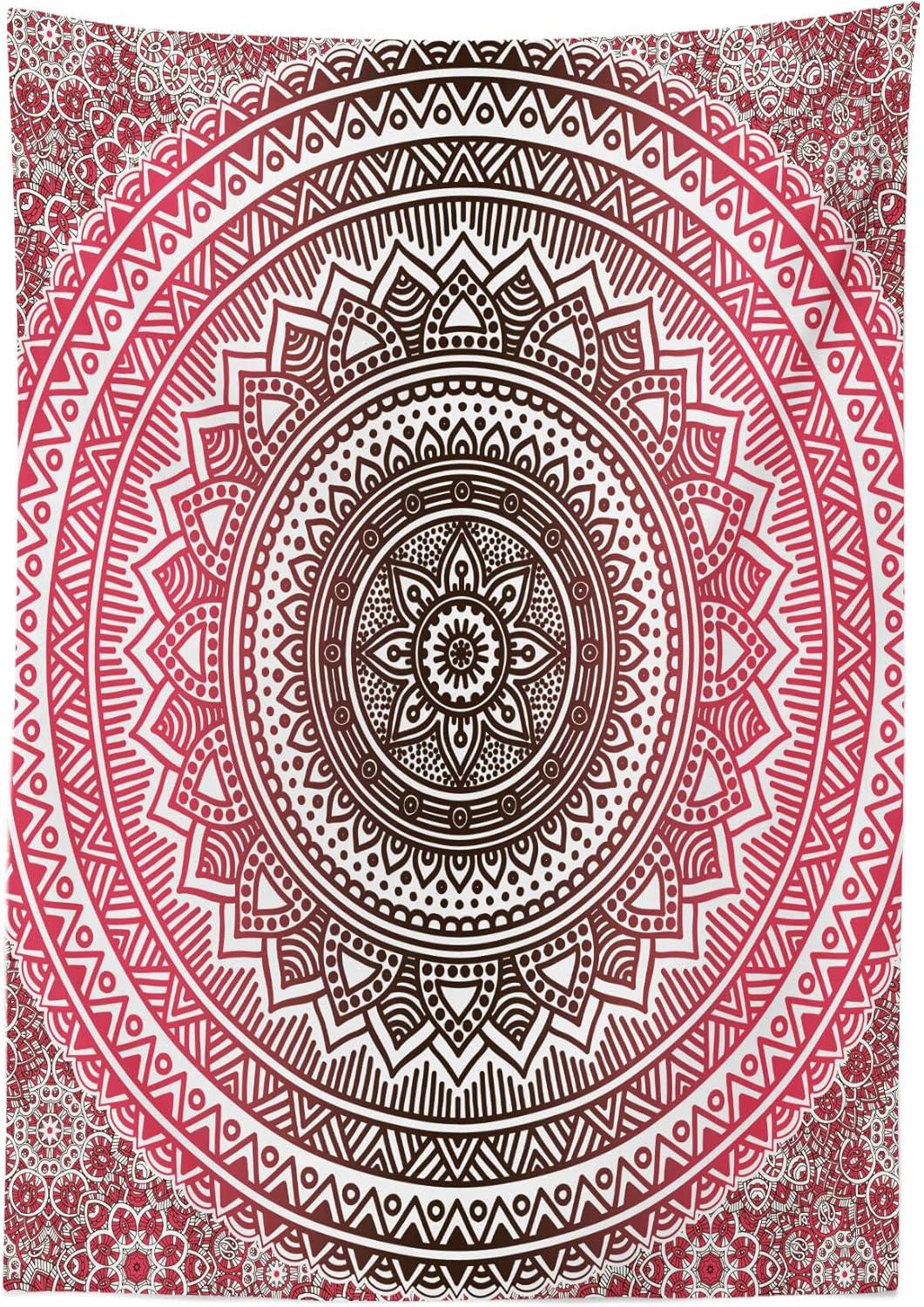 imageAmbesonne Tan and Brown Tablecloth Old Fashioned Check Plaid Pattern Scottish Tartan Inspired Geometric Design Rectangular Table Cover for Dining Room Kitchen Decor 52quot X 70quot Brown TanPink White