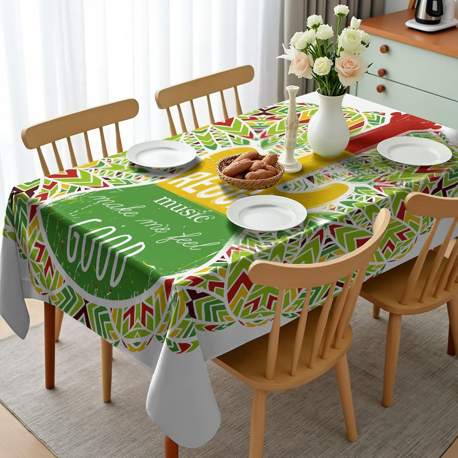 imageAmbesonne Tan and Brown Tablecloth Old Fashioned Check Plaid Pattern Scottish Tartan Inspired Geometric Design Rectangular Table Cover for Dining Room Kitchen Decor 52quot X 70quot Brown TanYellow Green