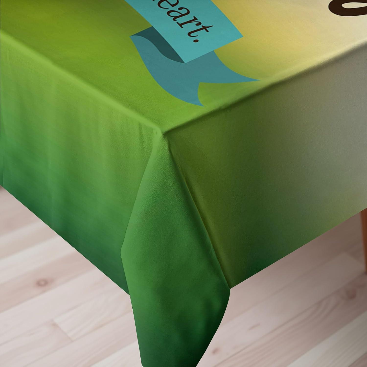 imageAmbesonne Tan and Brown Tablecloth Old Fashioned Check Plaid Pattern Scottish Tartan Inspired Geometric Design Rectangular Table Cover for Dining Room Kitchen Decor 52quot X 70quot Brown TanTurquoise Yellow