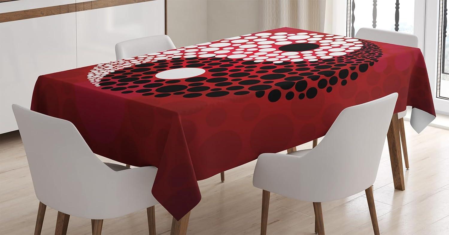 imageAmbesonne Tan and Brown Tablecloth Old Fashioned Check Plaid Pattern Scottish Tartan Inspired Geometric Design Rectangular Table Cover for Dining Room Kitchen Decor 52quot X 70quot Brown TanBurgundy
