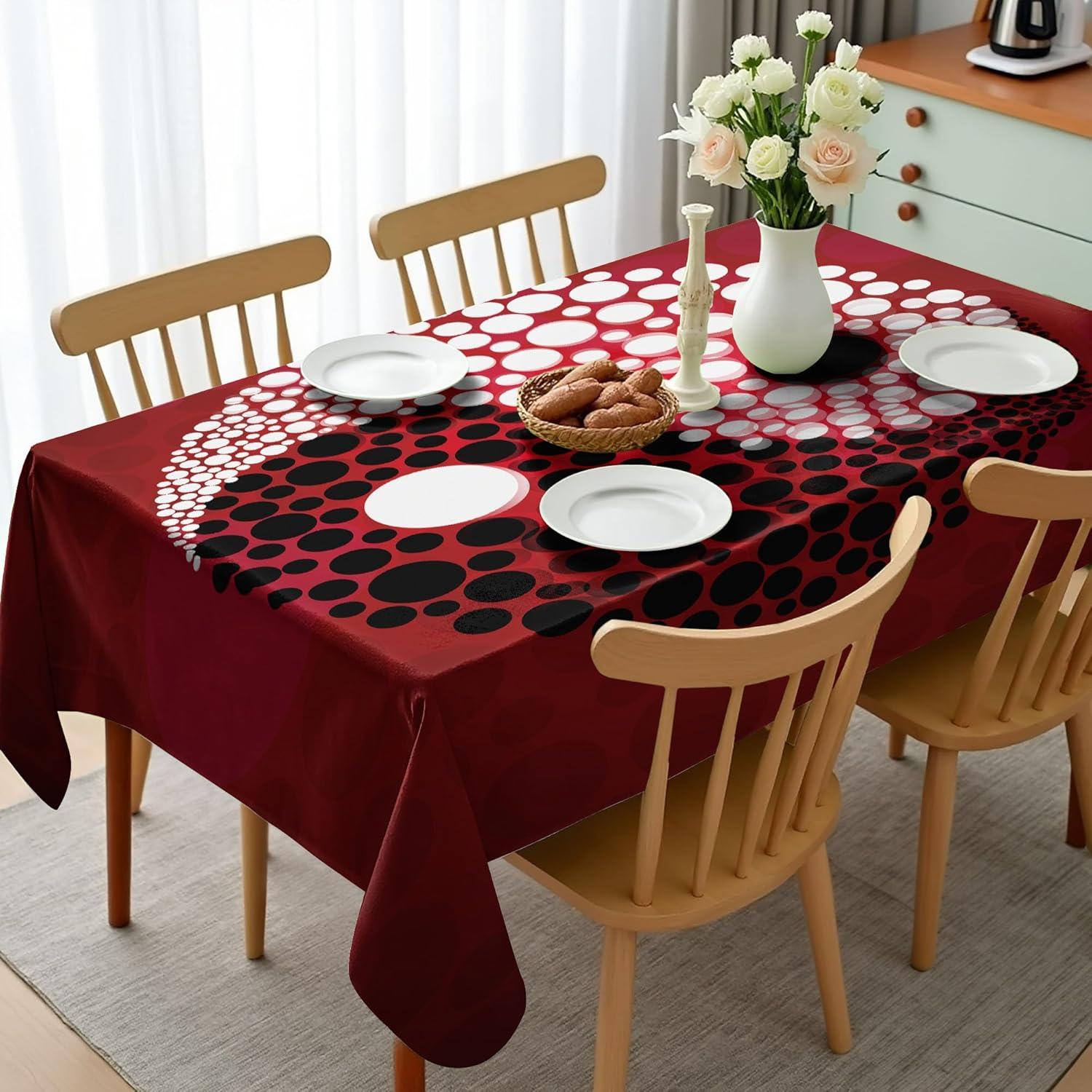 imageAmbesonne Tan and Brown Tablecloth Old Fashioned Check Plaid Pattern Scottish Tartan Inspired Geometric Design Rectangular Table Cover for Dining Room Kitchen Decor 52quot X 70quot Brown TanBurgundy