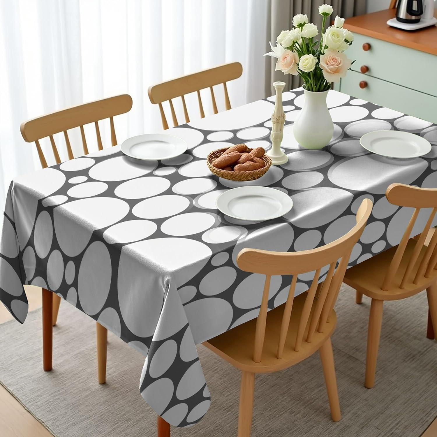 imageAmbesonne Tan and Brown Tablecloth Old Fashioned Check Plaid Pattern Scottish Tartan Inspired Geometric Design Rectangular Table Cover for Dining Room Kitchen Decor 52quot X 70quot Brown TanGrey White