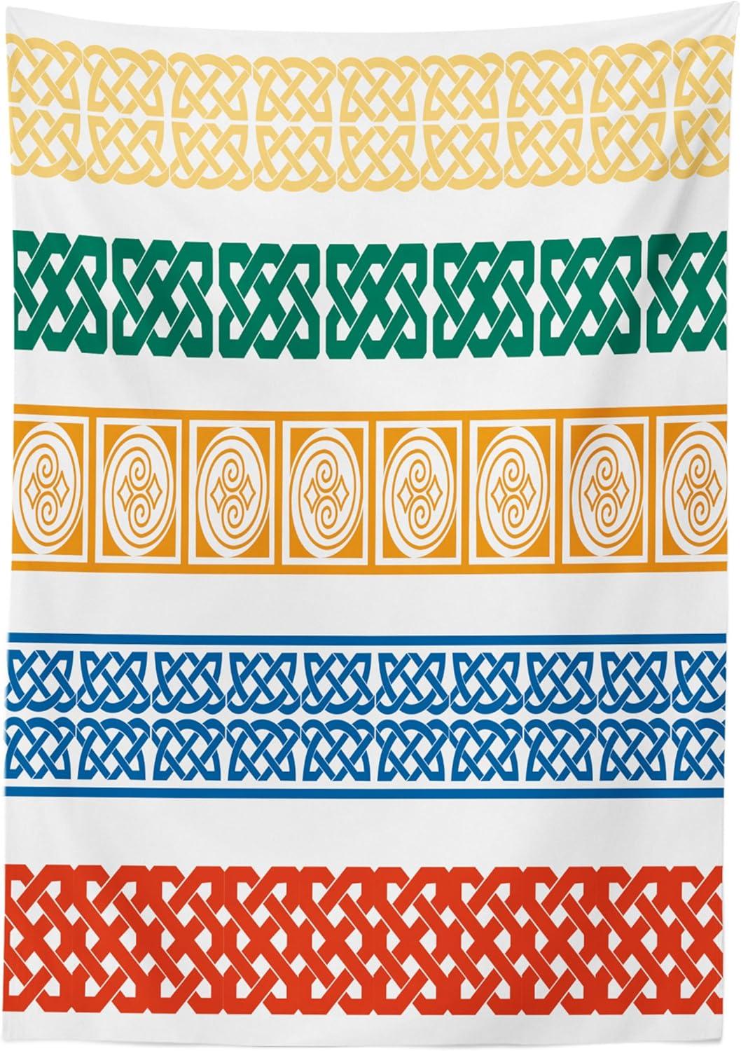 imageAmbesonne Tan and Brown Tablecloth Old Fashioned Check Plaid Pattern Scottish Tartan Inspired Geometric Design Rectangular Table Cover for Dining Room Kitchen Decor 52quot X 70quot Brown TanLaurel Green
